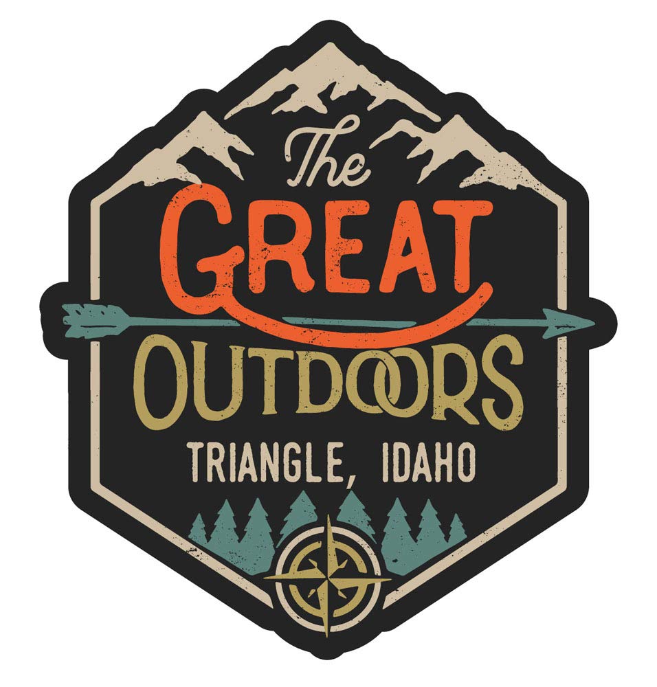 Triangle Idaho The Great Outdoors 4-Inch Fridge Magnet - Perfect for Home, Office & Travel Souvenirs