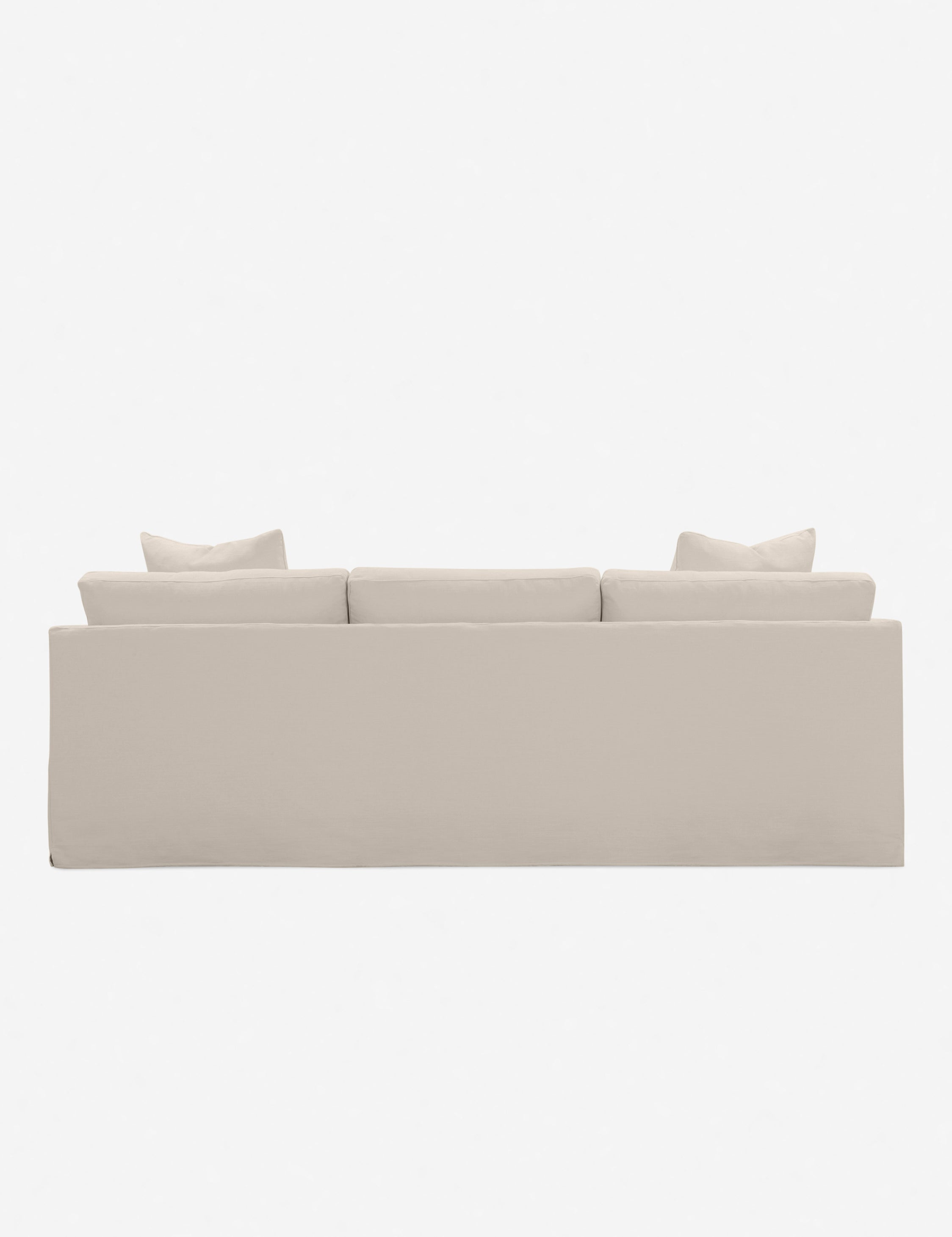 Coen Slipcover Sofa - Removable Washable Couch Cover for Living Room, Sectional, Loveseat - Perfect for Pets, Kids & Home Decor (Beige, Queen Size) - Great for Family Gatherings & Movie Nights