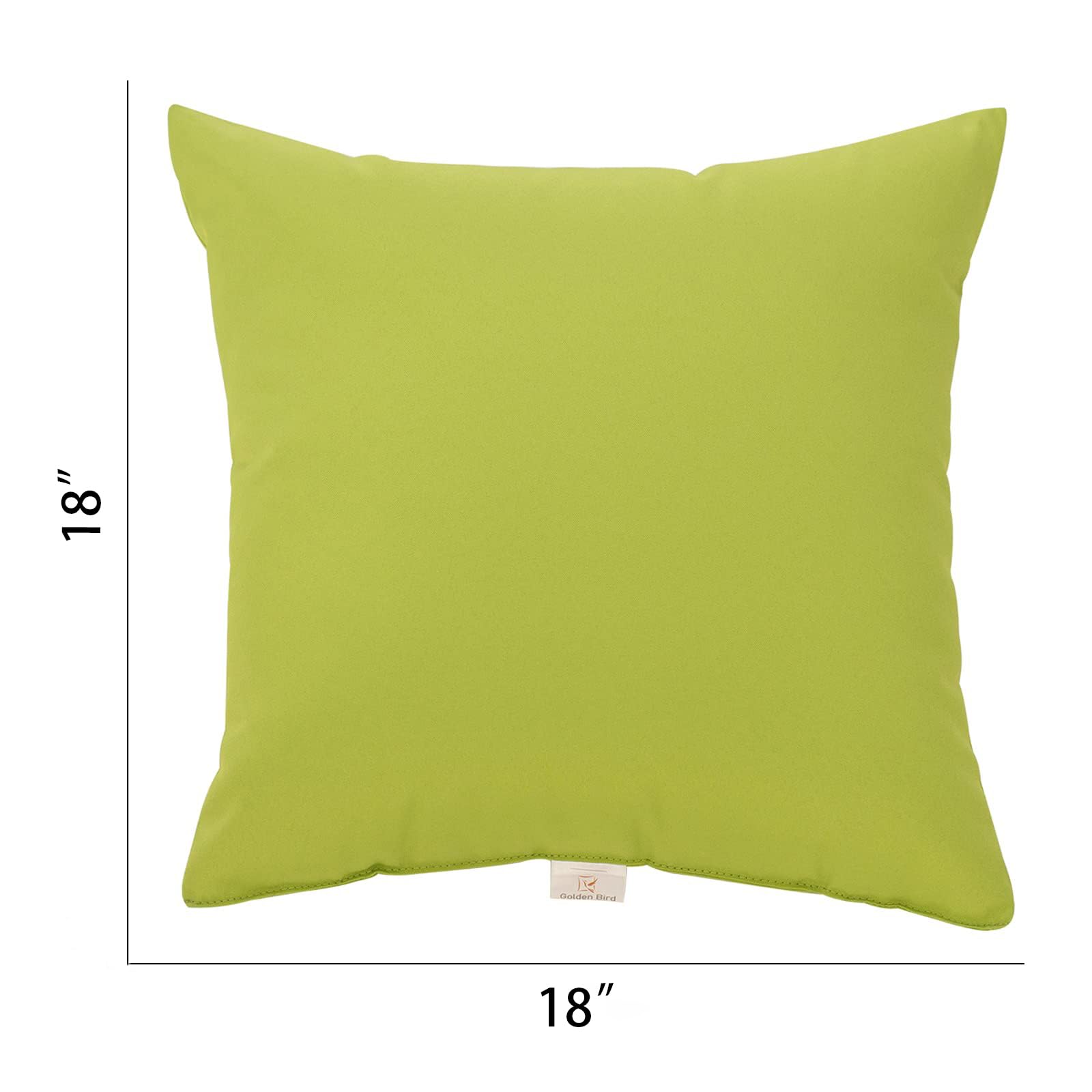 JMGBird Waterproof Outdoor Throw Pillows Set of 2 - 18×18 Inch Decorative Patio Cushions for Garden, Porch, Poolside & Indoor Use on Sofa, Bed, Couch (Weather-Resistant & Fade-Proof)