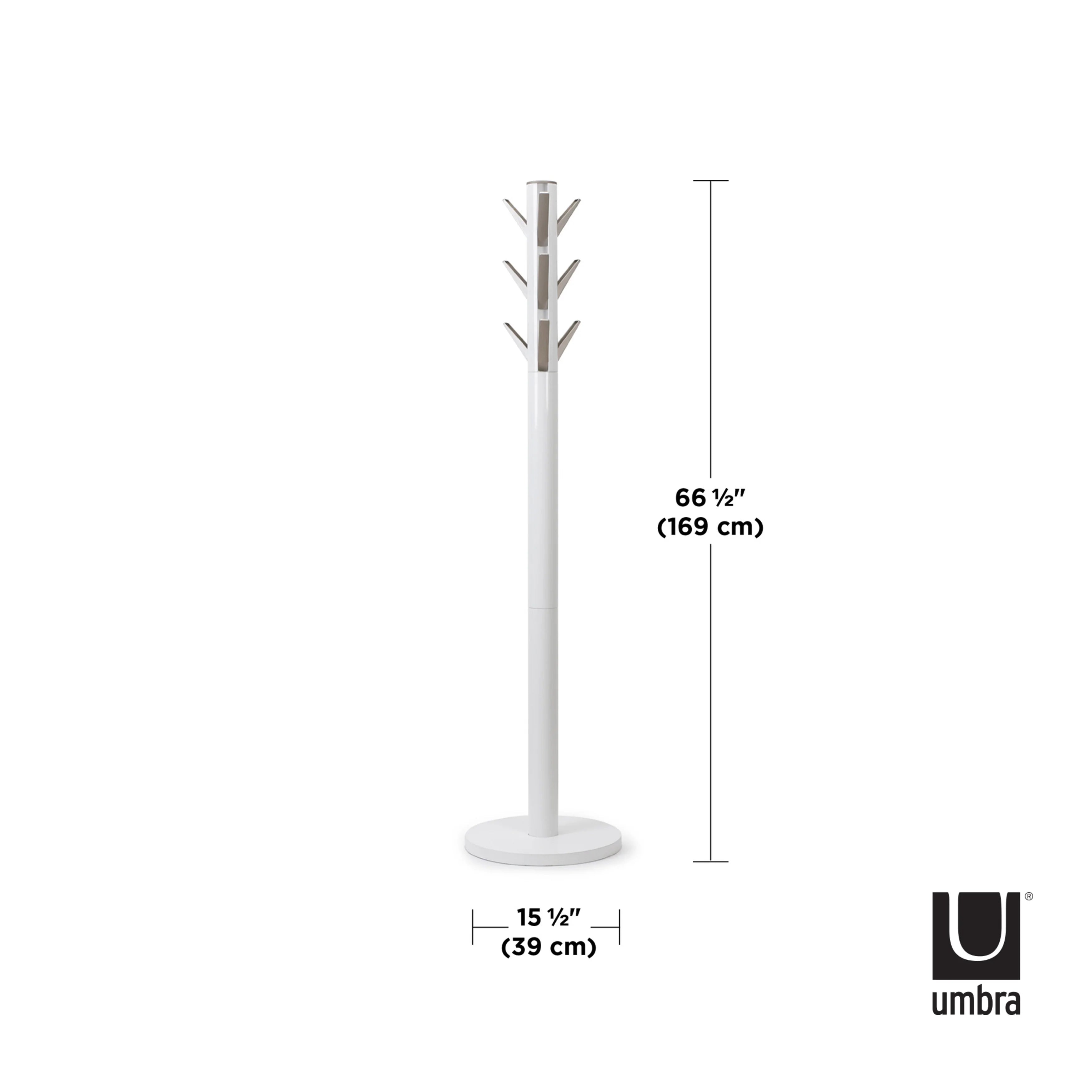 White Flapper Coat Rack - Vintage Style Wall Mounted Hooks for Entryway, Bedroom & Hallway Organization