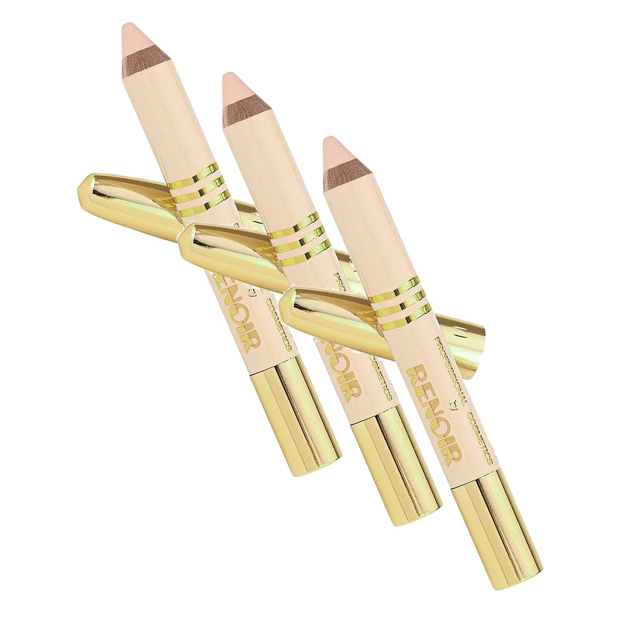 Boyd's Renoir Concealer Pencil - Miracle Concealer for Dark Circles & Blemishes - 3 Pack Set - Perfect for Everyday Makeup & On-the-Go Touch Ups