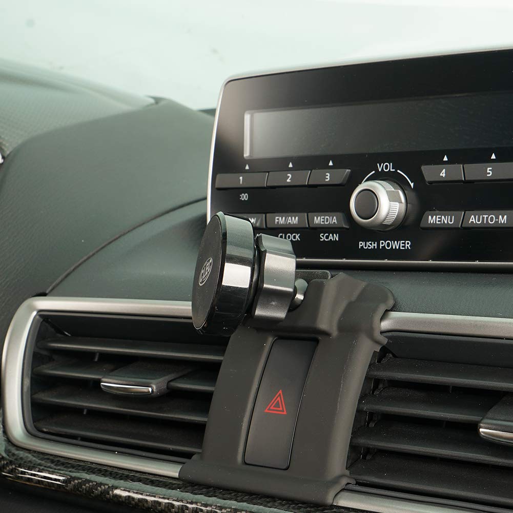 BEERTE Universal Adjustable Air Vent & Dashboard Car Phone Holder - Compatible with Mazda 3 2017-2019 & All 4-6.5 Inch Smartphones - Strong Magnetic Mount for Safe Driving & Easy Navigation