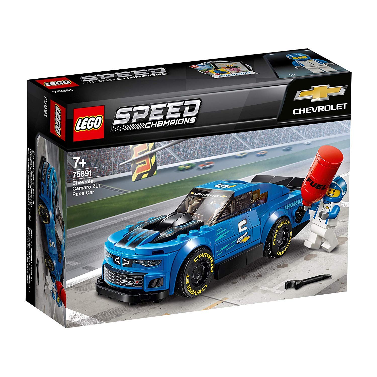 LEGO 75891 Speed Champions Chevrolet Camaro ZL1 Race Car Building Kit – Collectible Model Car for Racing Fans & Display | Perfect for Play, Gifts & Home Decor