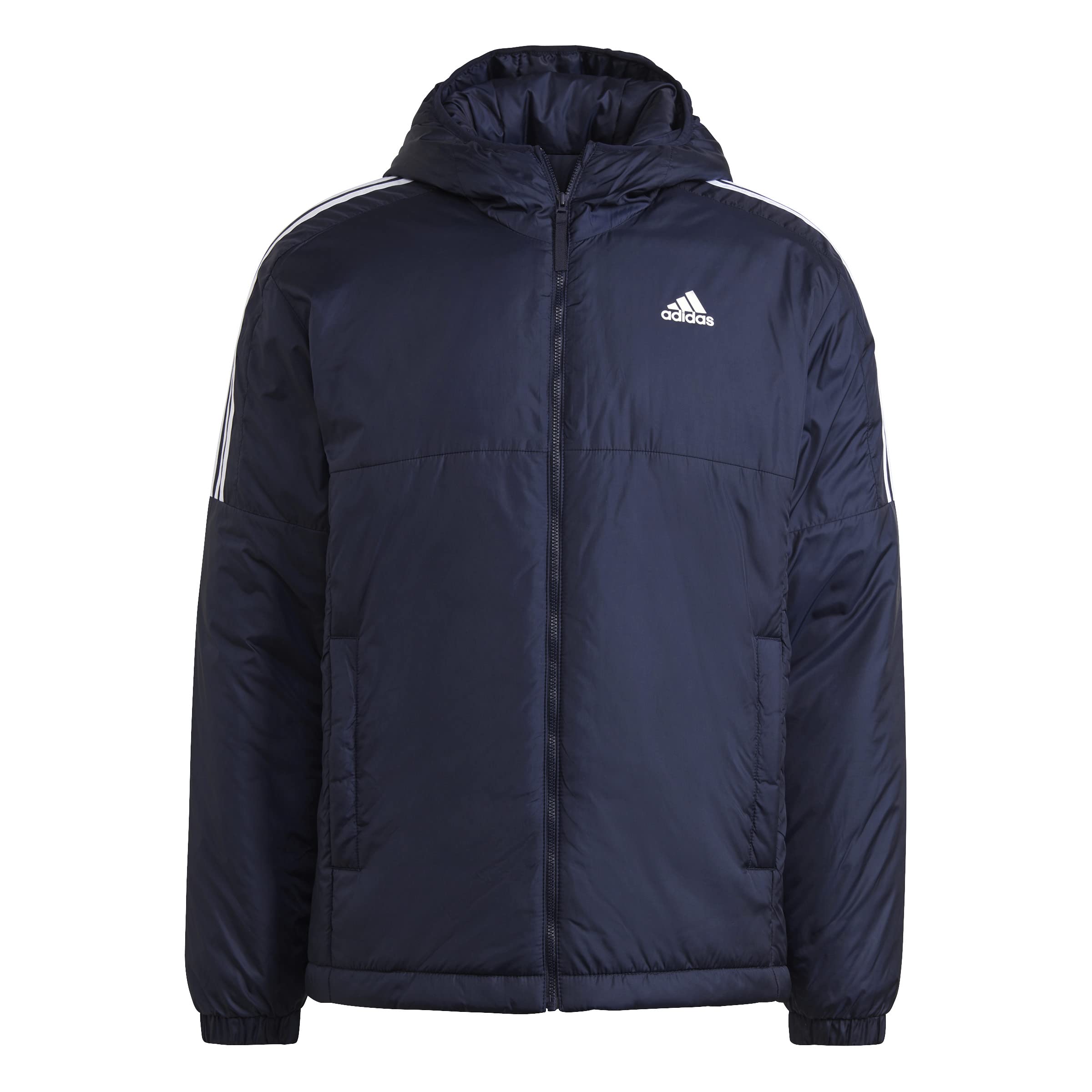 Adidas Men's Essentials Insulated Hooded Jacket - Lightweight Winter Coat for Outdoor Activities, Running & Casual Wear