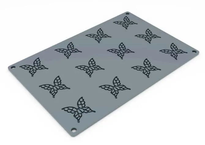 12-Piece Mariposa Silicone Mold Set for Baking, Candles, Soap Making - Small Butterfly & Flower Shapes for DIY Crafts, Resin Art, Cupcake Decorations
