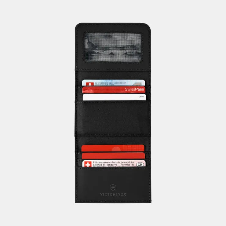Victorinox Tri-Fold Travel Wallet - Slim RFID Blocking Leather Wallet for Men & Women - Perfect for Business, Travel & Everyday Use