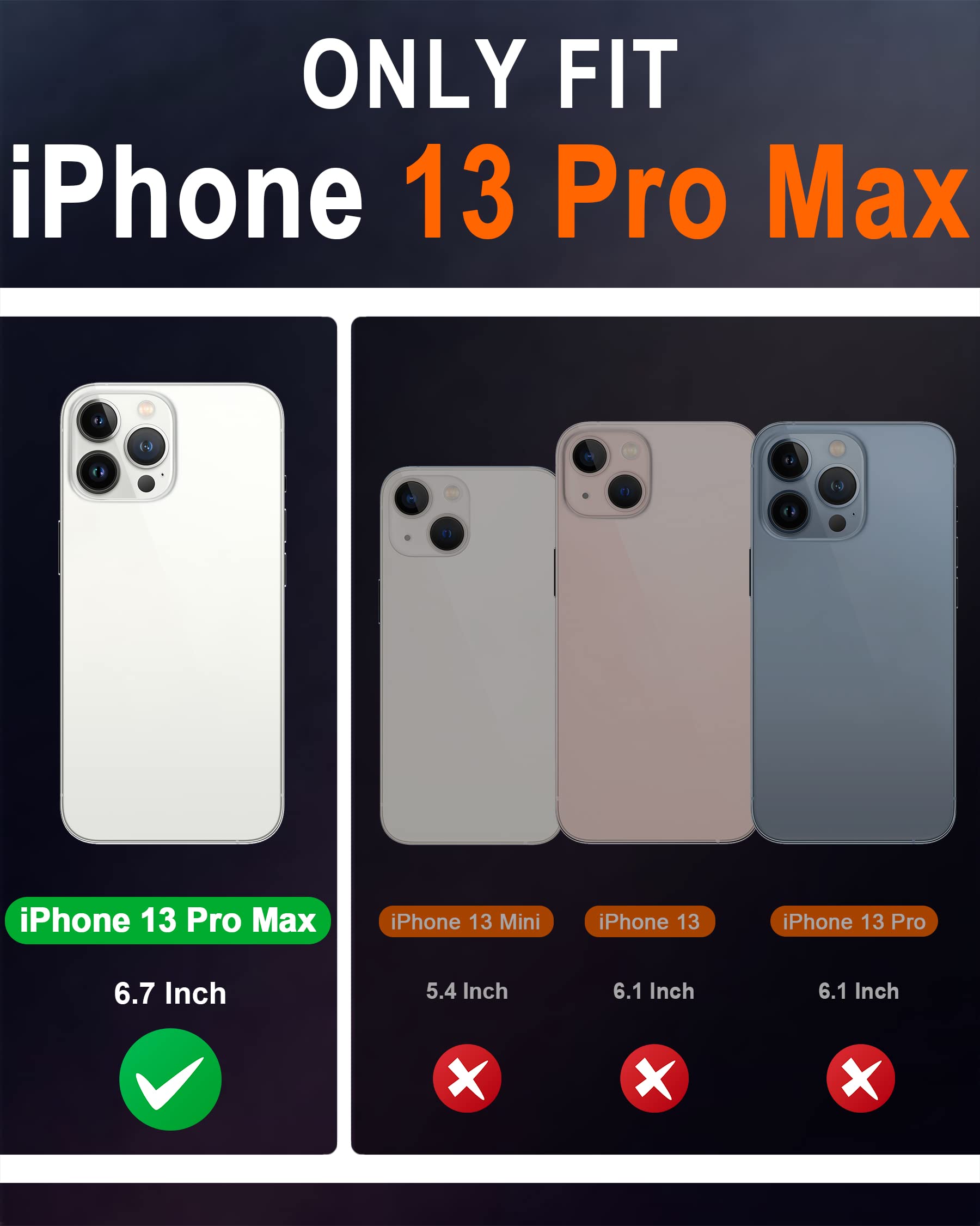 Premium SHIELDON Genuine Leather Wallet Case for iPhone 13 Pro Max (6.7