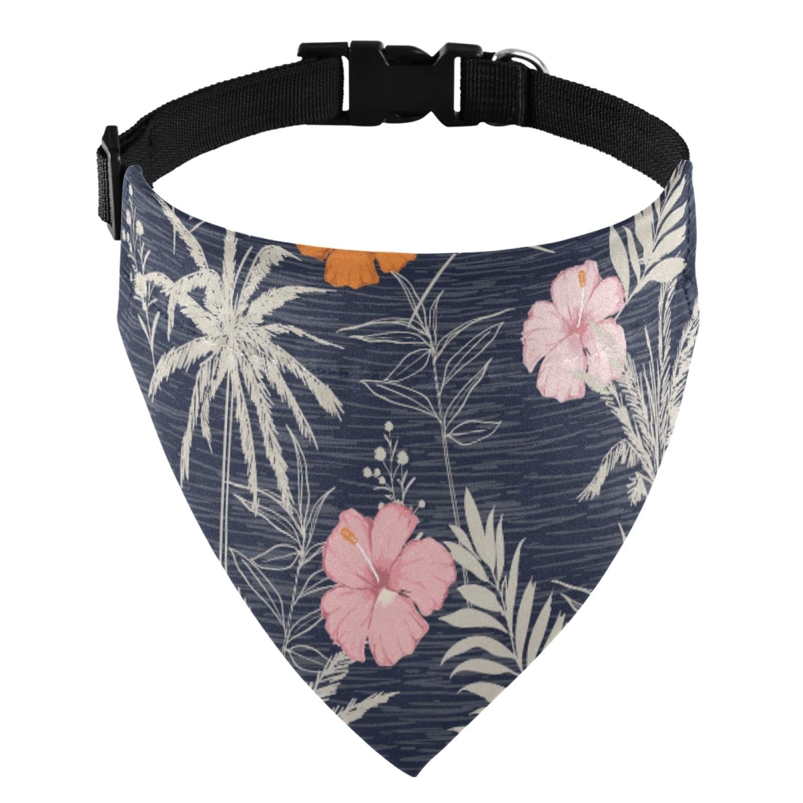 Adjustable Flower Dog Bandana with Buckle - Washable Triangle Dog Scarf Collar for Small, Medium & Large Puppies - Perfect for Daily Walks, Pet Photos & Special Occasions