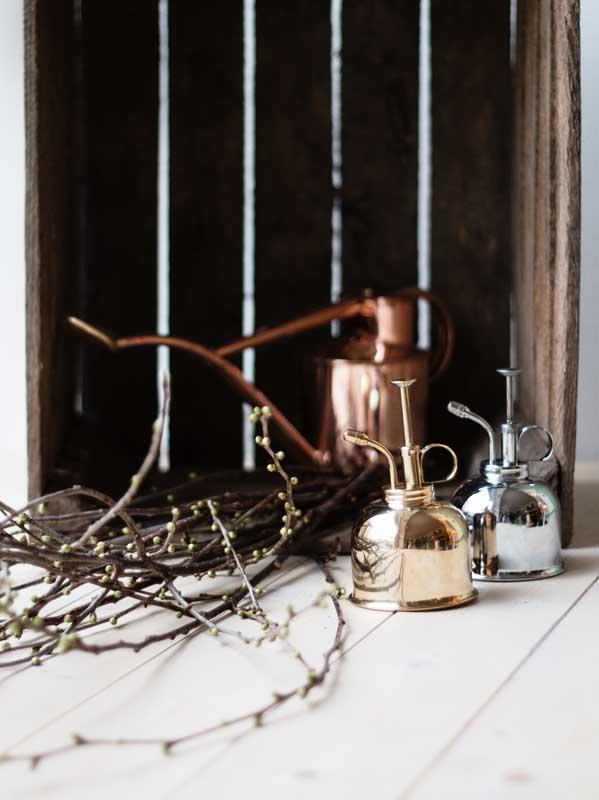 Brass Watering Can for Garden & Indoor Plants - Durable Metal Plant Watering Pot with Long Spout - Perfect for Flowers, Herbs, and Houseplants