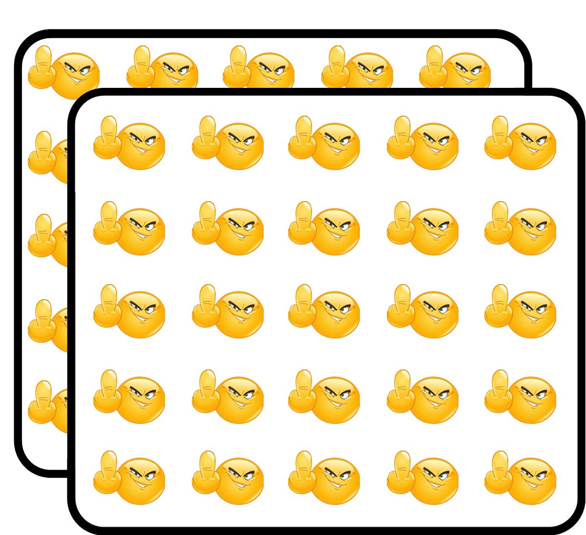 50 Pack Fuck You Emoji Finger Stickers - Fun DIY Scrapbooking Supplies for Bullet Journals, Calendars, Kids Crafts & Art Projects - Perfect for Creative Albums, School Projects and Rebellious Decor