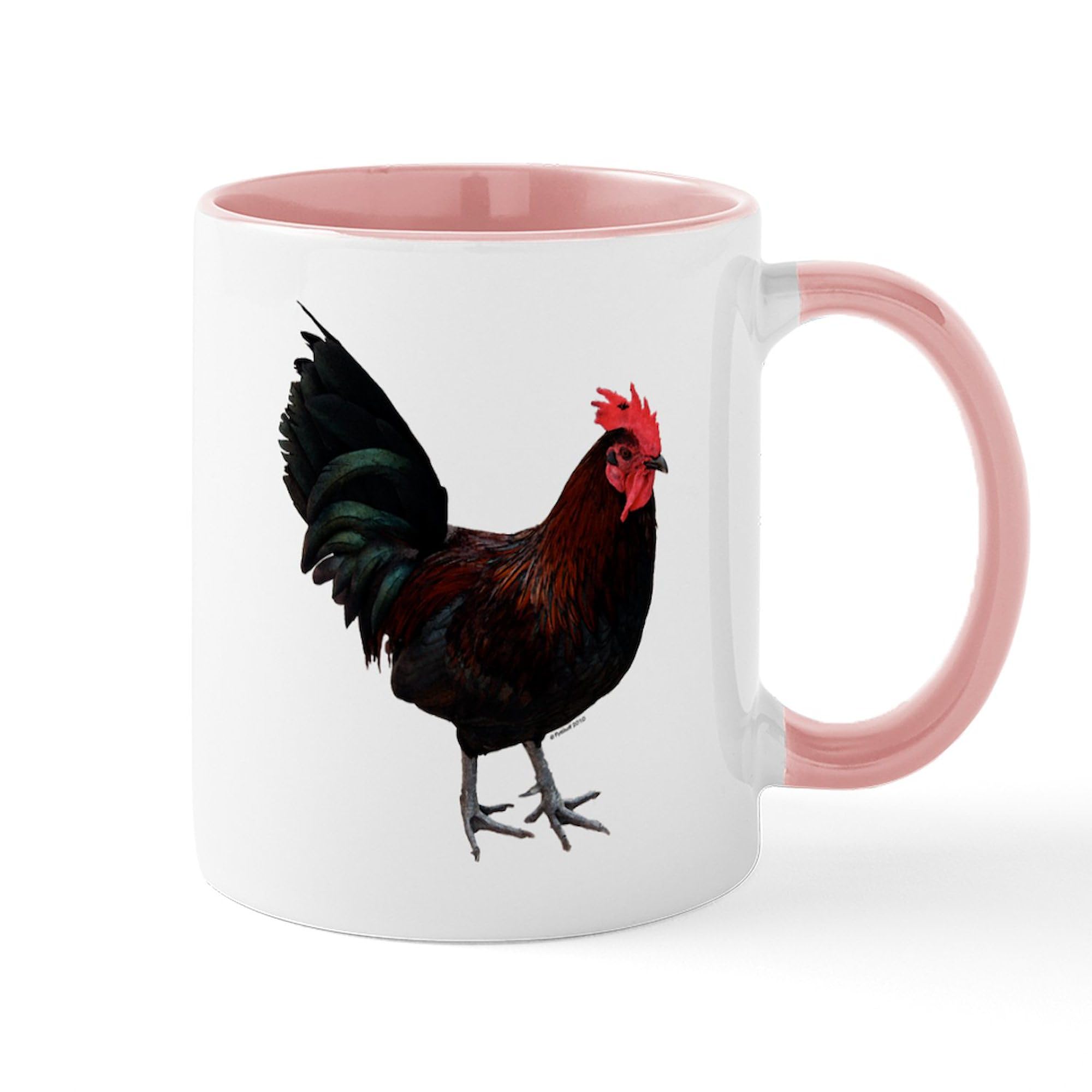 Rooster Design Ceramic Coffee Mug 11 oz (325 ml) - Perfect for Hot Tea, Coffee & Office Use | CafePress