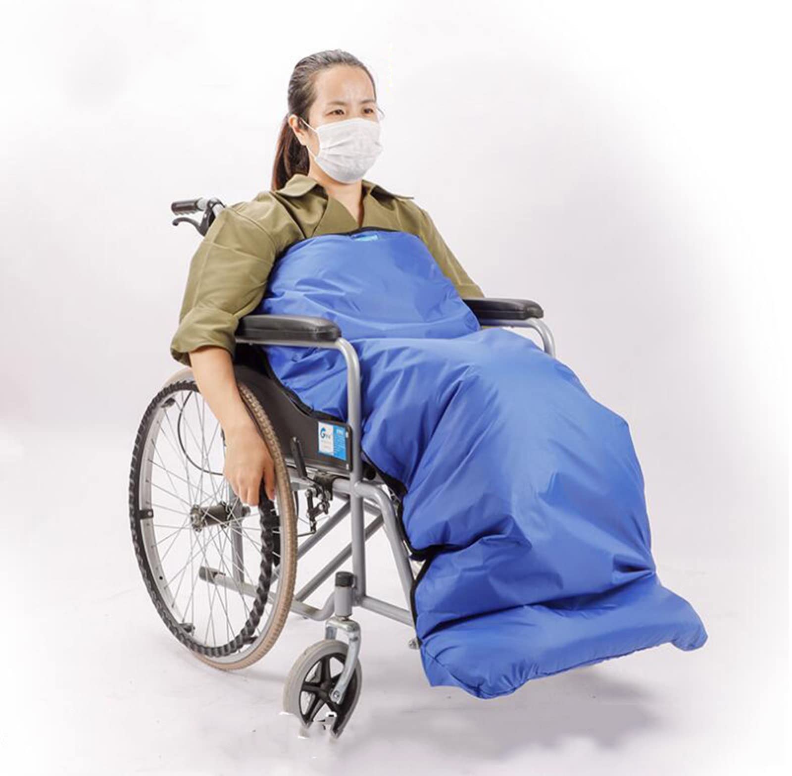 Wheelchair Thermal Blanket & Jacket for Elderly - Windproof, Waterproof Leg Cover & Quilted Wrap - Cozy Foot Warmer for Winter Use - Perfect for Outdoor Activities & Indoor Comfort