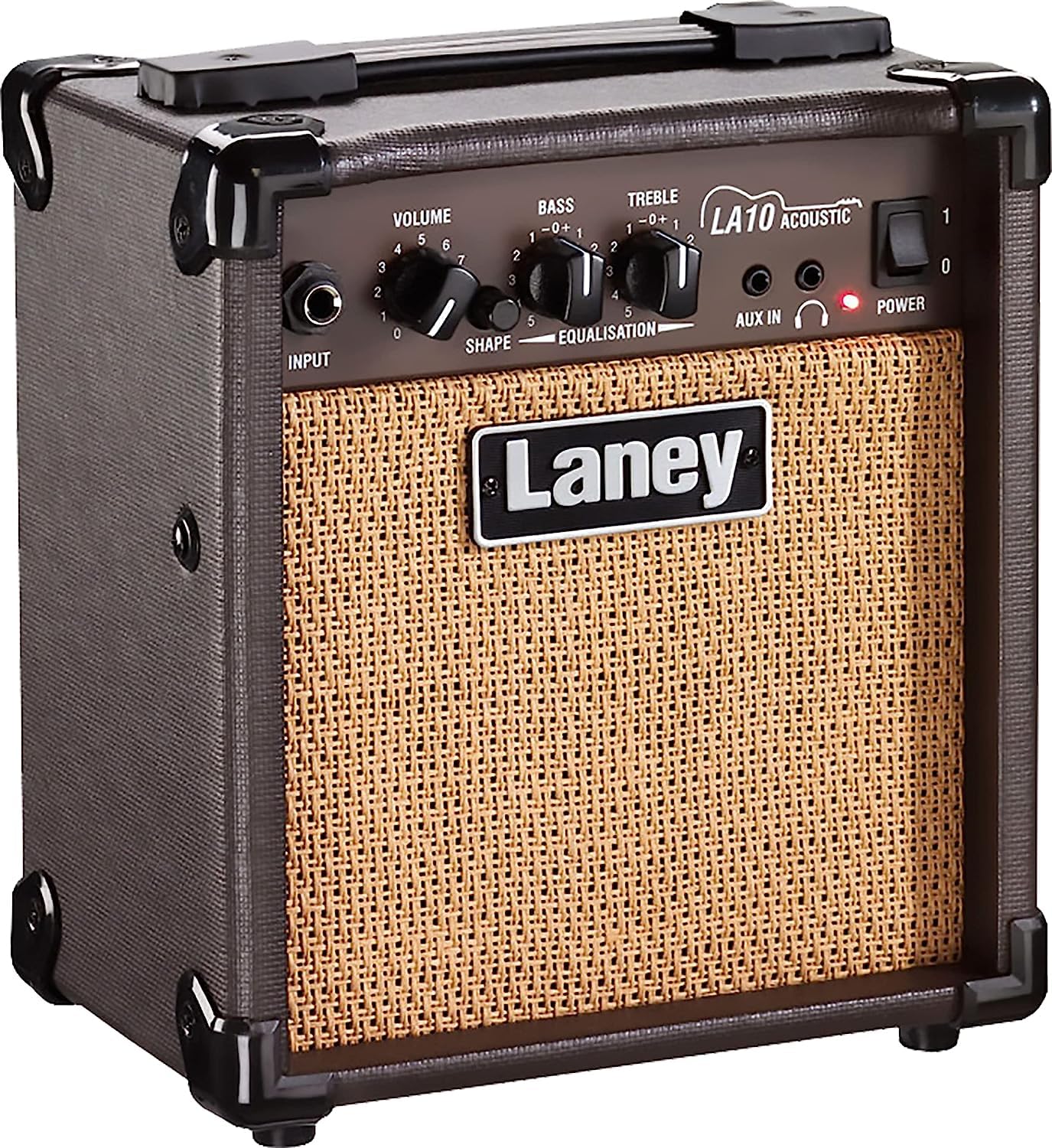 Laney LA10 Acoustic Guitar Combo Amplifier 10W with 5-Inch Woofer - Black | Perfect for Home Practice, Studio Recording & Small Gigs