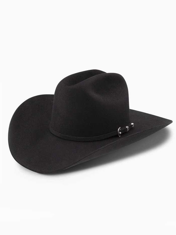 Resistol RFCTLM 754207 6X City Limits 4 1/4 Brim George Strait Felt Cowboy Hat - Black for Western Rodeo & Country Music Events