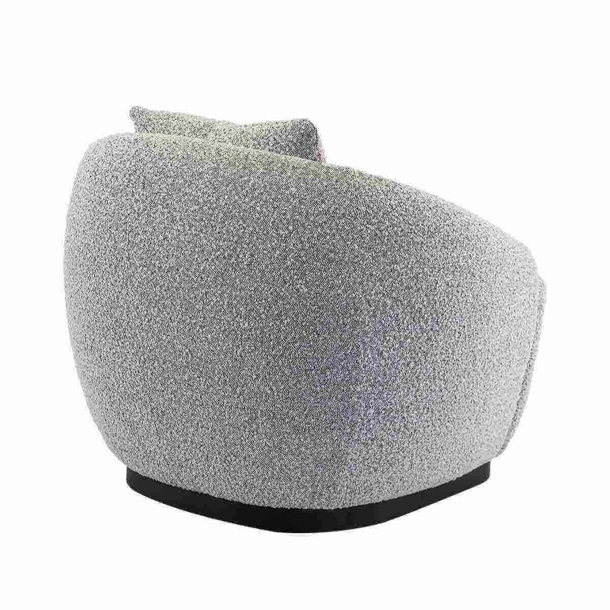 Avalon Boucle Swivel Armchair - Modern Velvet Accent Chair with 360° Rotation for Living Room, Bedroom, or Office - Comfortable Lounge Chair for Relaxing and Reading