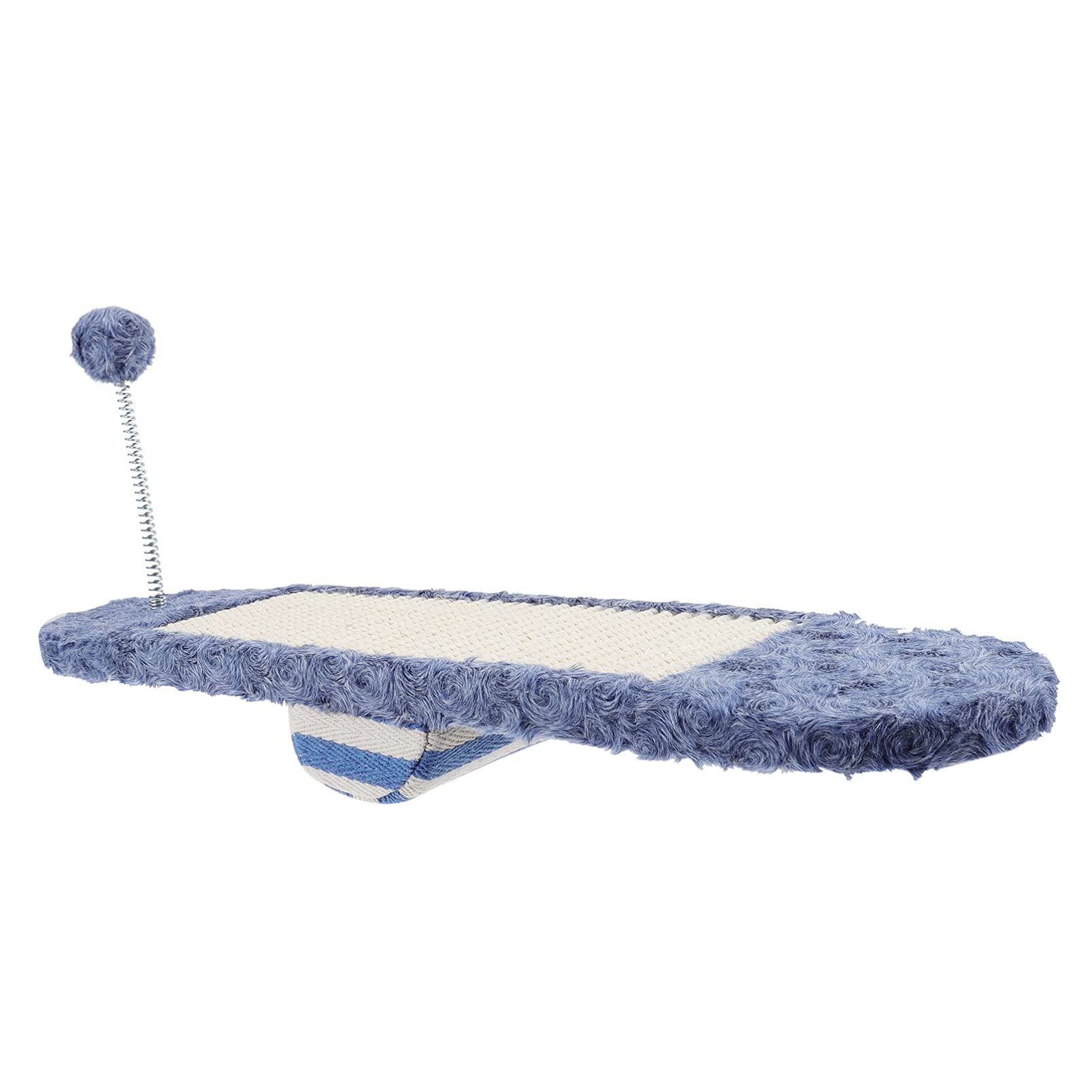 Balacoo Funny Cat Seesaw Scratcher Toy - Interactive Scratching Pad & Play Toy for Cats & Kittens - Durable Claw Training Supplies for Indoor Pets (Blue) - Perfect for Playtime, Exercise & Stress Relief