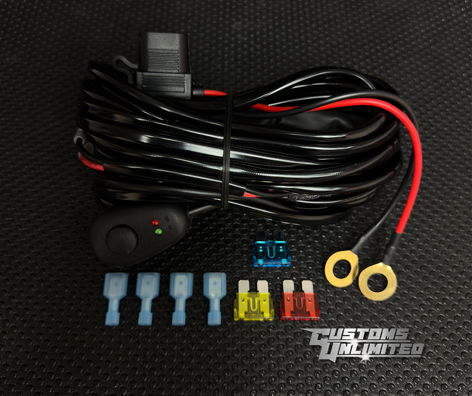 Optional Wiring Harness for Rock Lights - Durable Off-Road Lighting Accessory for Jeeps & Trucks - Perfect for Night Crawling & Off-Road Adventures