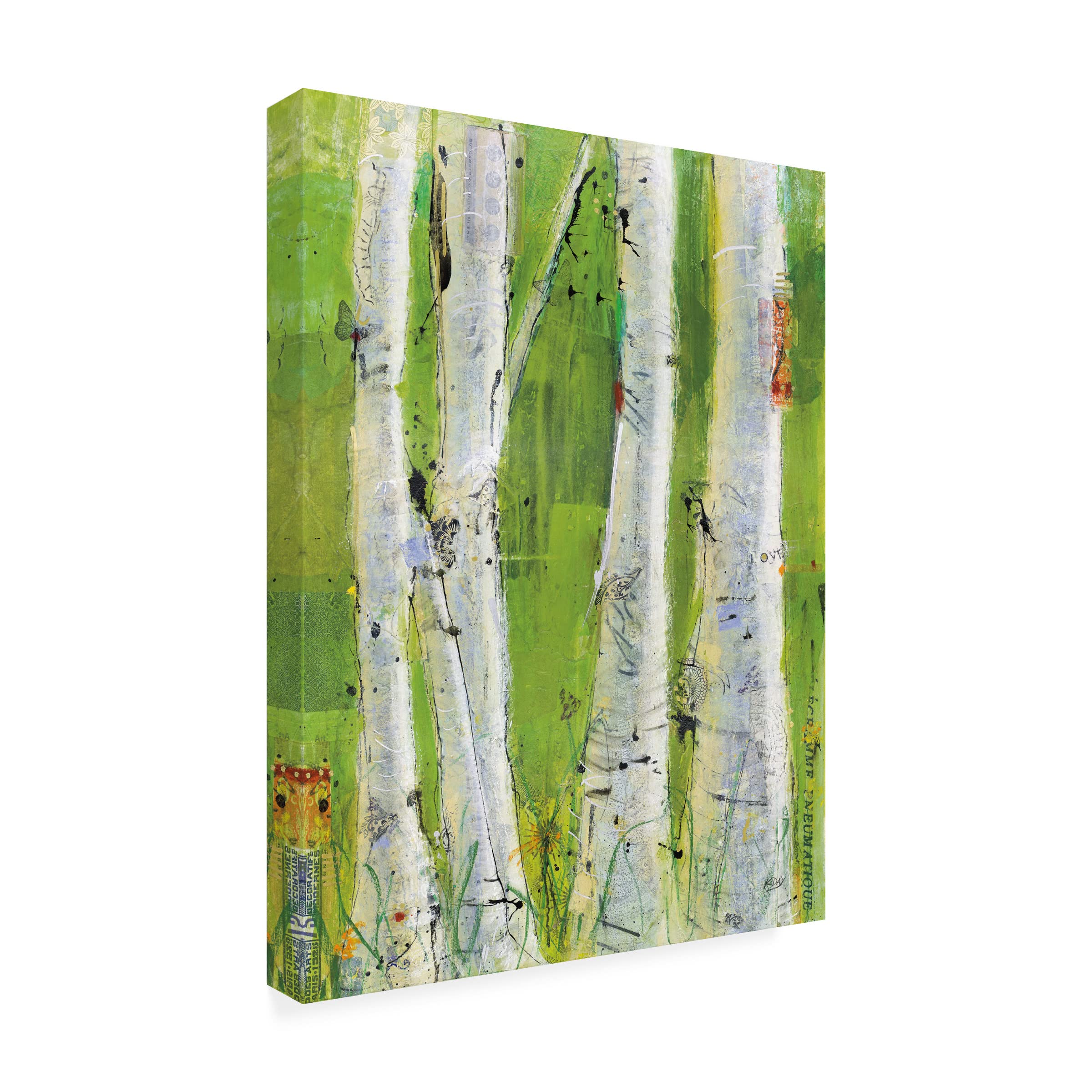 Trademark Fine Art 'Love' Canvas Wall Art by Kellie Day - Romantic Home Decor for Living Room, Bedroom & Office