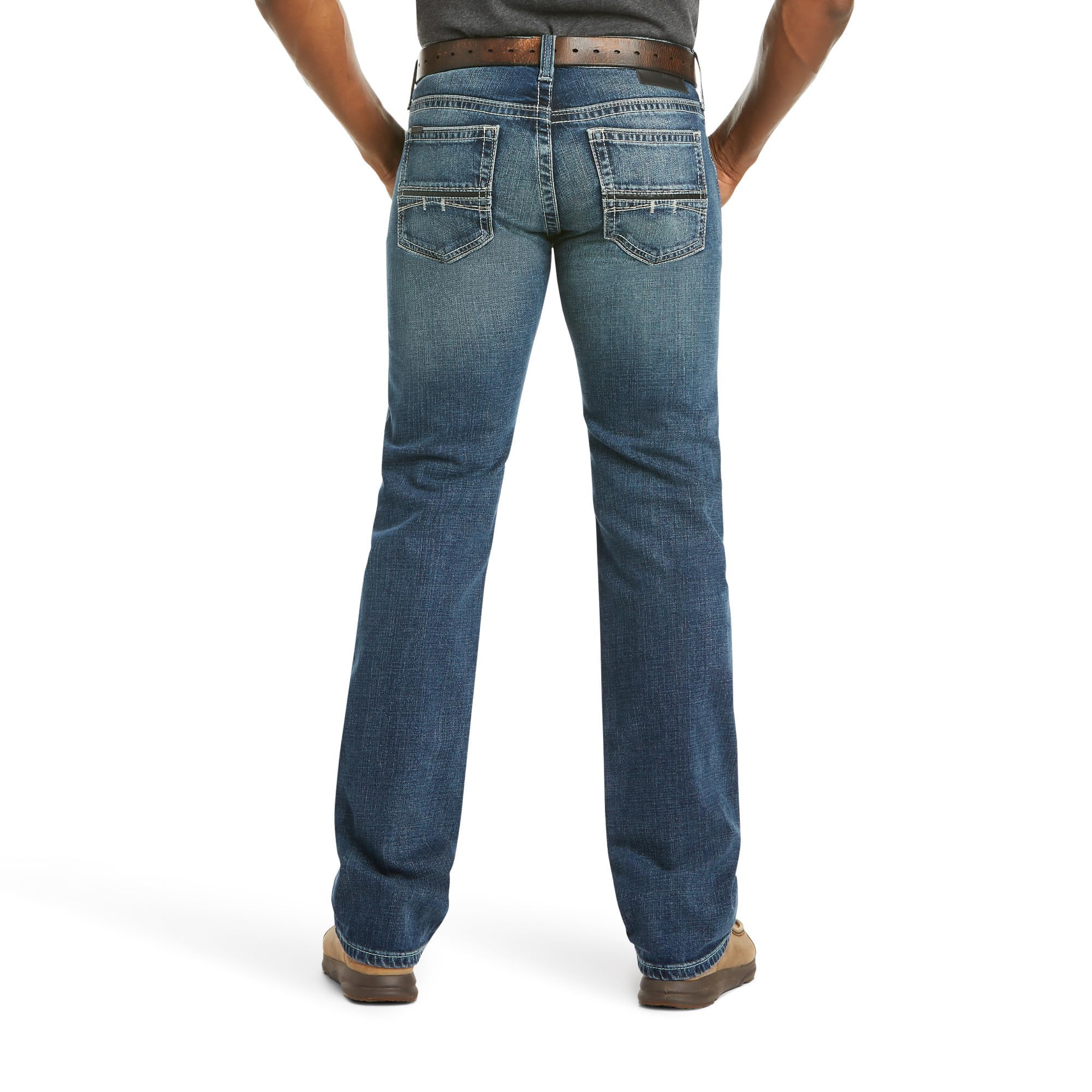 Ariat Men's M7 Rocker Stretch Coltrane Stackable Straight Leg Jeans - Comfortable Work & Casual Denim Pants for Cowboy, Riding & Everyday Wear