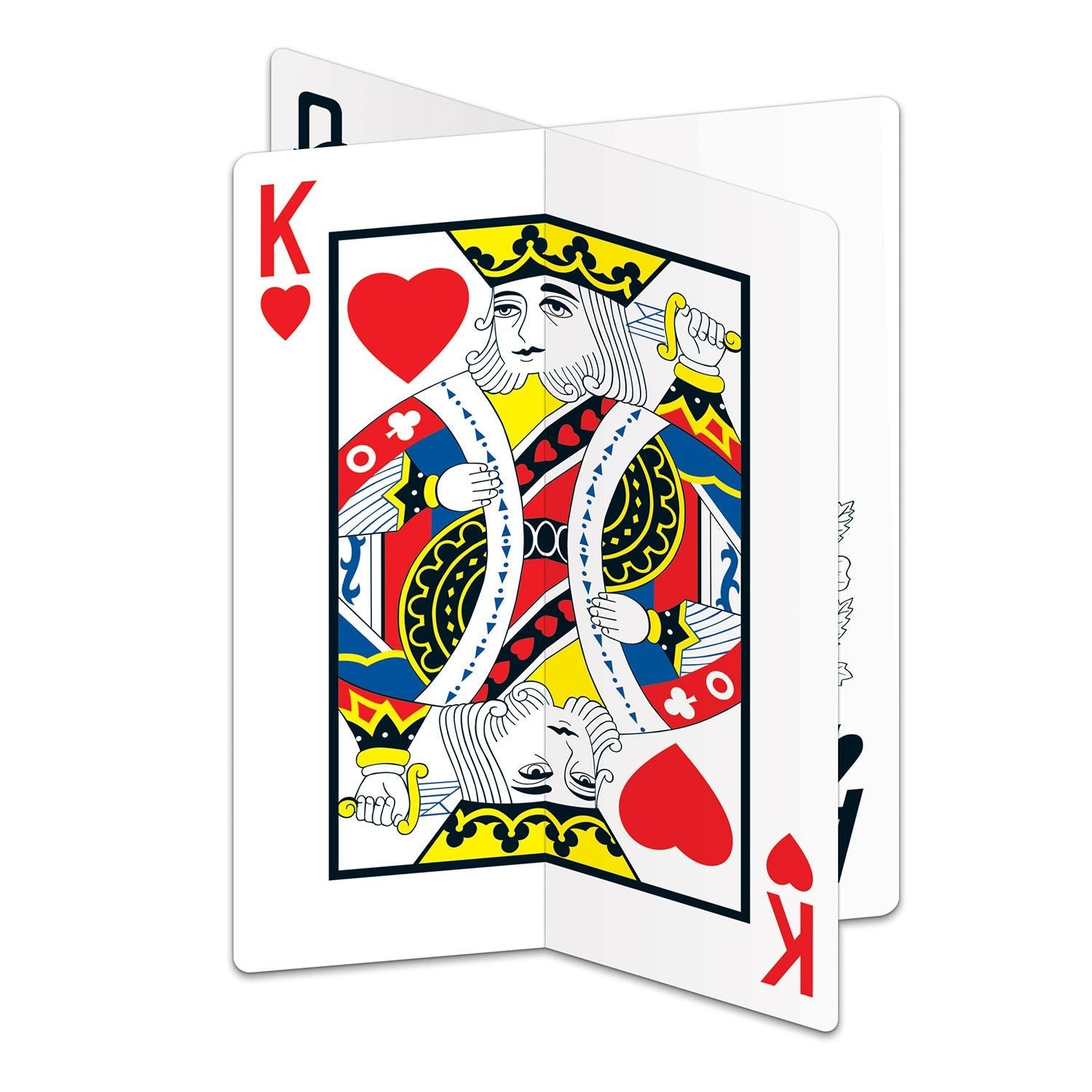 12 Pack Beistle 3D Playing Card Party Centerpieces - Fun Casino Theme Decor for Birthday, Halloween & Game Night Parties