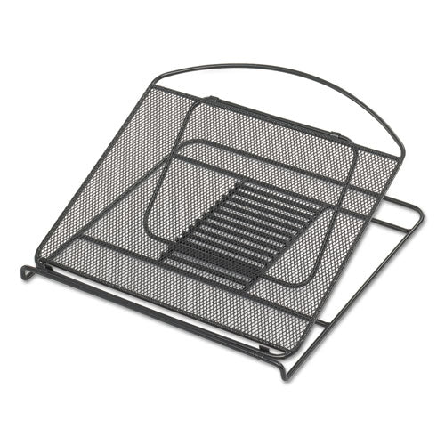Adjustable Steel Laptop Stand with Wire Mesh Design - 12.25