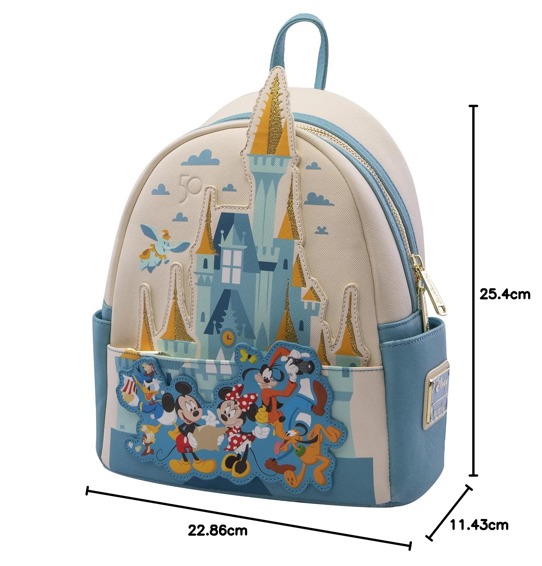 Loungefly Winnie the Pooh Hunny Tummy Mini Backpack - Disney Cute Crossbody Bag for Women & Girls - Perfect for Theme Parks, Travel & Everyday Use