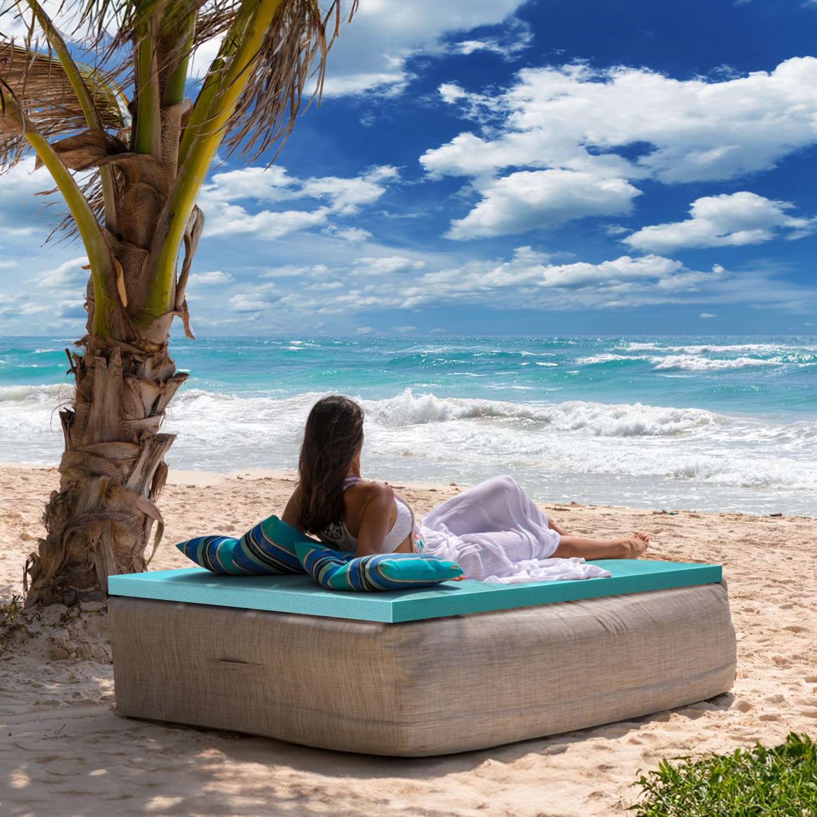 2 Inch Gel-Infused Memory Foam Mattress Topper Twin Size - CertiPUR-US Certified Pressure Relief Bed Topper for Back Pain | Perfect for Bedroom, Guest Room, Floor Mattress, Camping & RV Use