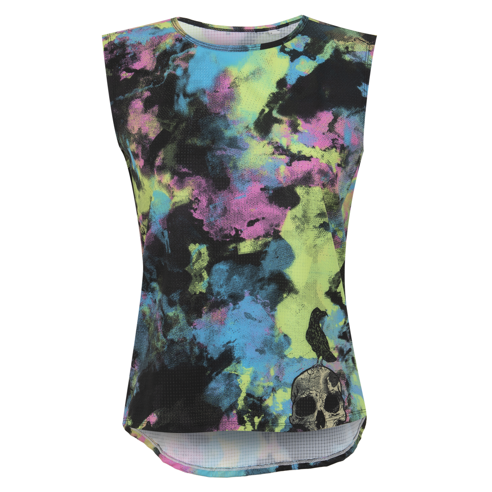 Grateful Dead x PEARL iZUMi Women's Wanderer Prospect Tech Tank Top - Breathable Moisture-Wicking Workout Shirt for Running, Yoga & Outdoor Activities