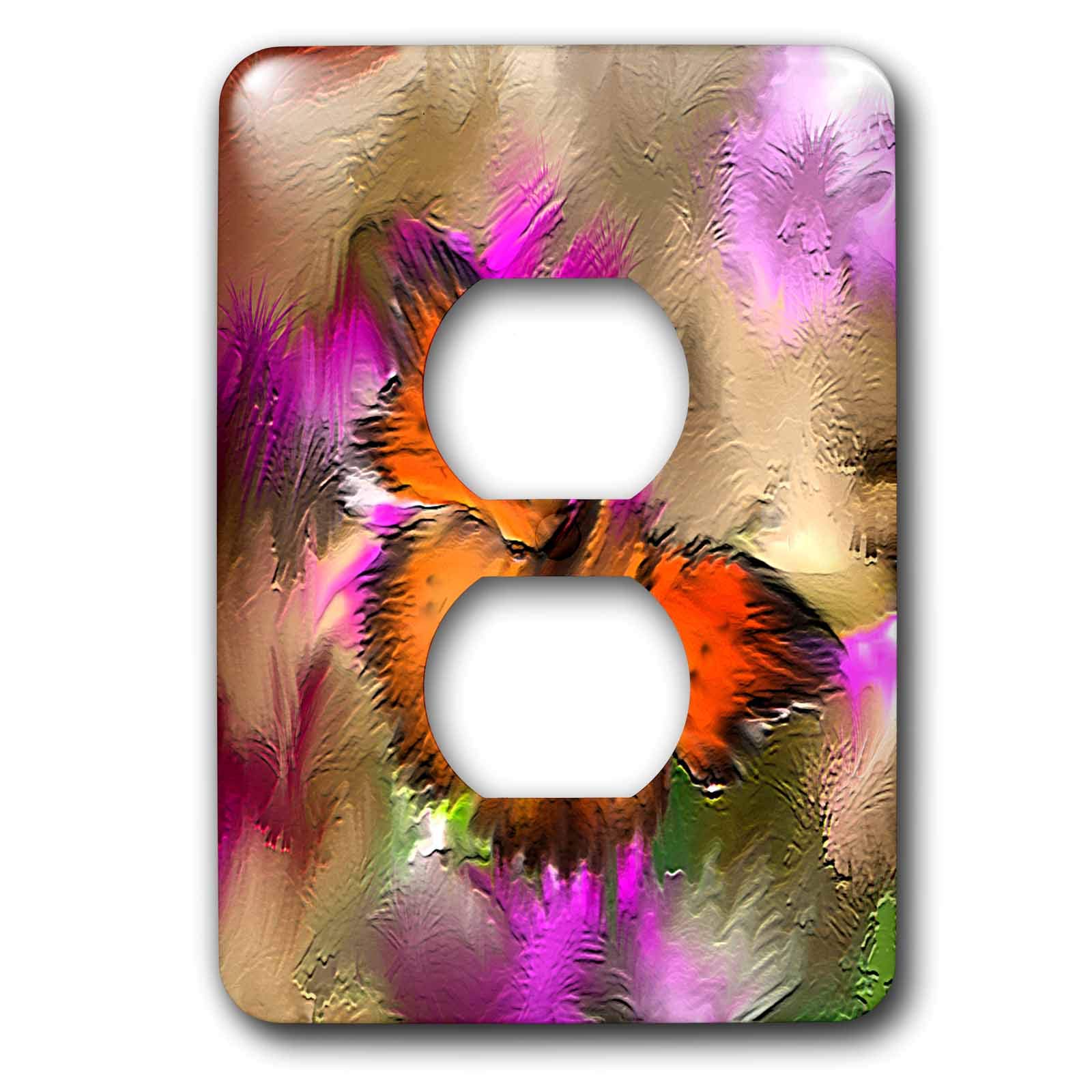 3D Rose Butterfly 2 Outlet Cover - Decorative Electrical Plug Cover for Home & Nursery Safety - Perfect for Kids Room, Baby Proofing, and Wall Decor