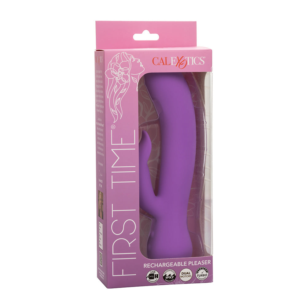 Pleaser Turbo Rabbit Rechargeable Vibrator - Powerful Dual Stimulation for Women, G-Spot & Clitoral Pleasure - Perfect for Couples Play & Solo Use
