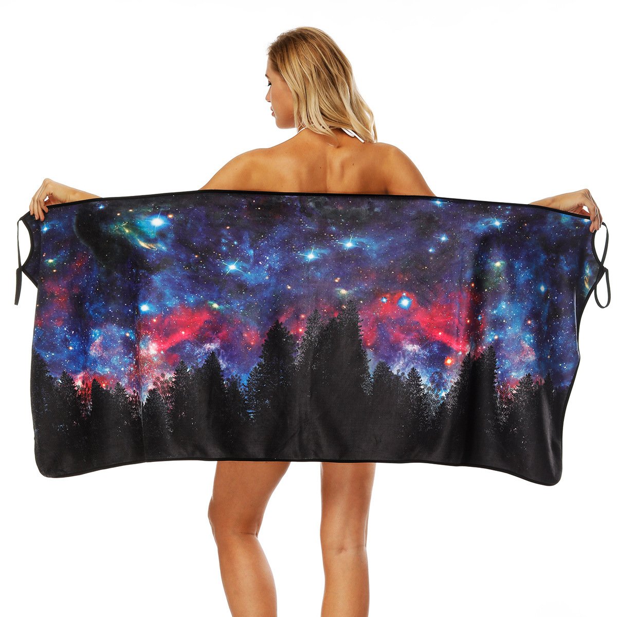 JPOJPO 2018 Newest Round Beach Towel with Tassels - Soft Microfiber Picnic Blanket & Beach Cover Up - Perfect for Pool, Sand, Yoga, Travel and Outdoor Activities