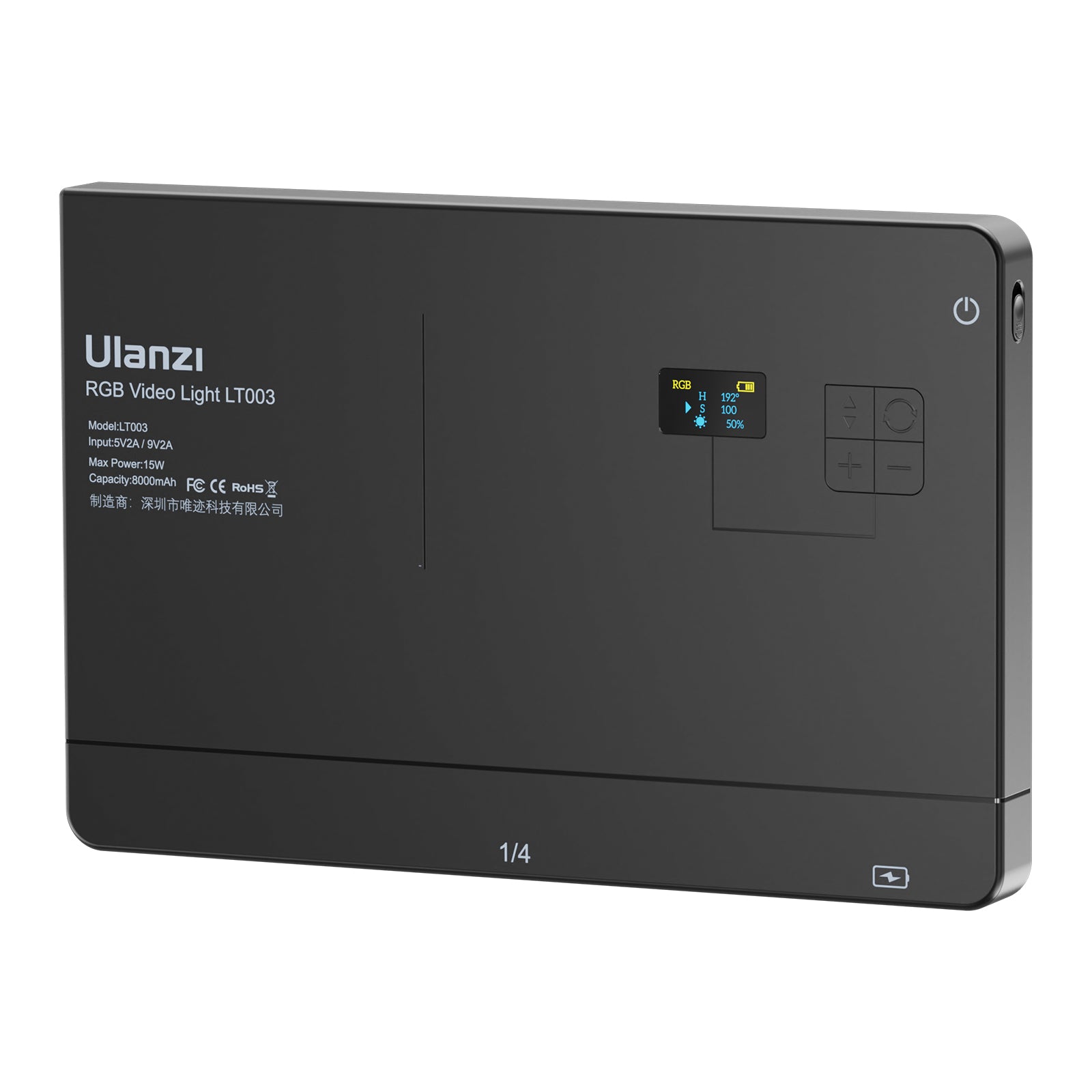 Ulanzi LT003 10 RGB LED Video Light Panel - 3099 Color Options for YouTube, TikTok & Photography - Perfect for Streaming, Vlogging & Studio Lighting