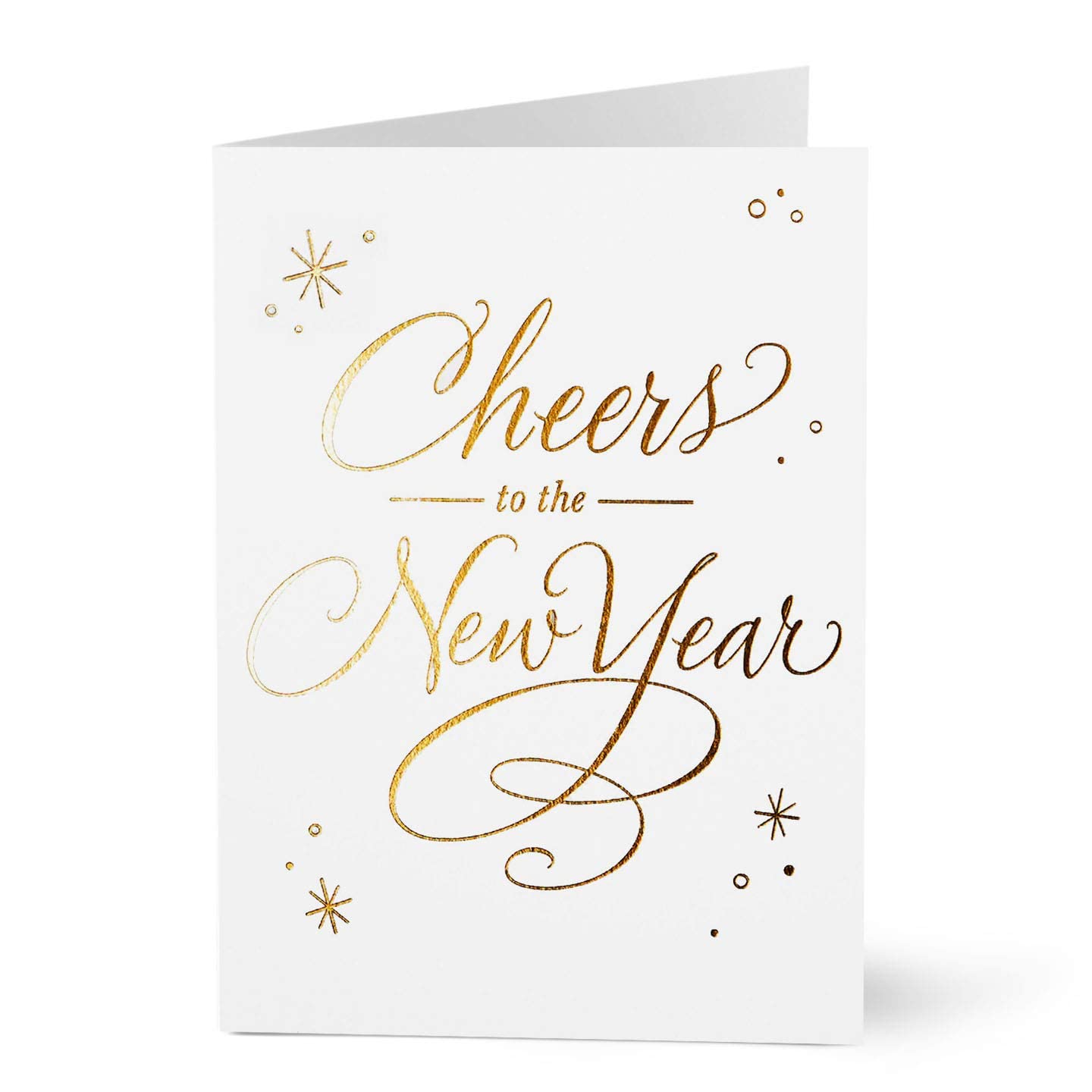 Hallmark Business New Year Greeting Cards - Cheers to the Year (Pack of 100) - Perfect for Corporate Gifts, Office Celebrations & Client Appreciation