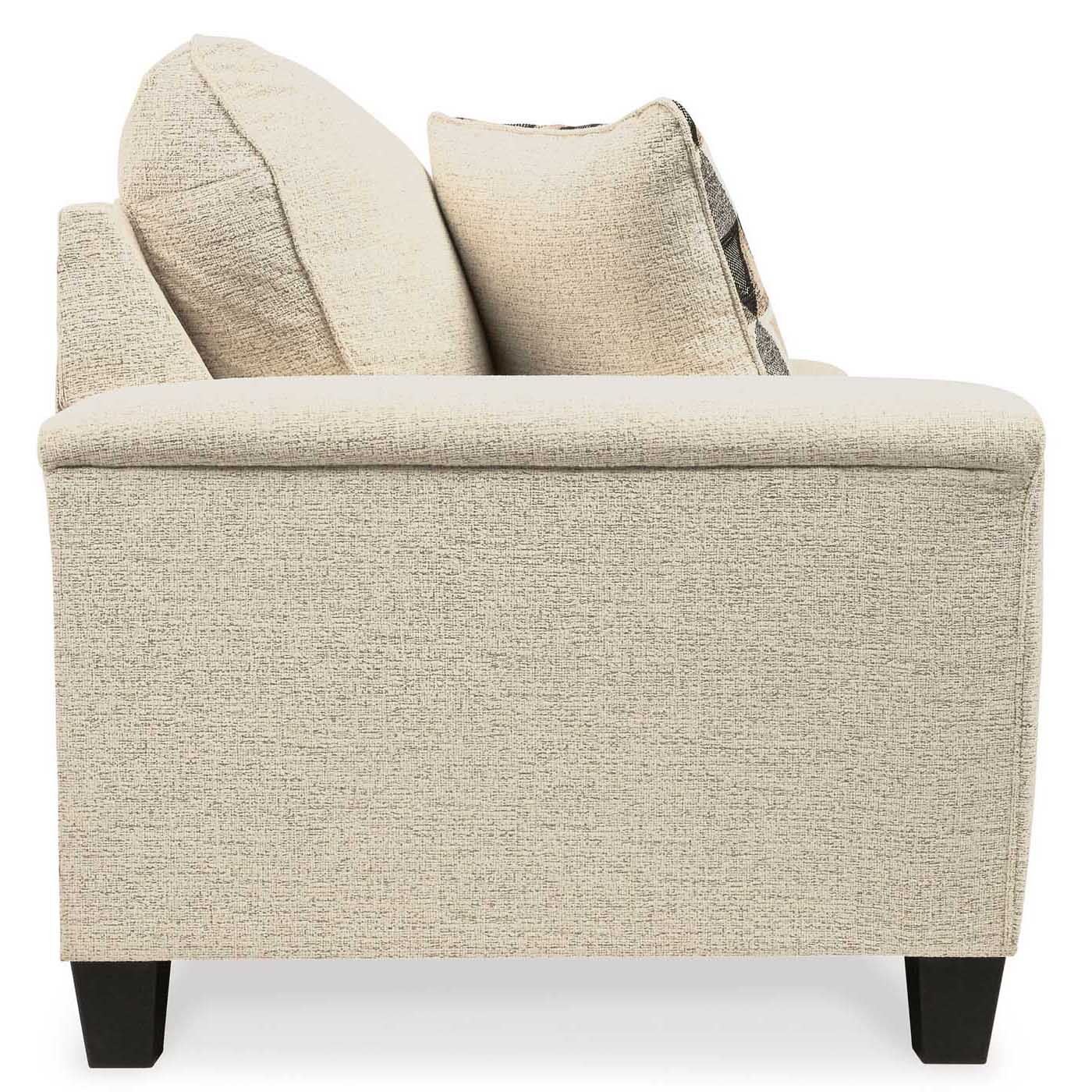 Abinger Loveseat in Natural - Comfortable Two-Seater Sofa for Living Room, Lounge & Small Spaces - Perfect for Apartments, Dorms & Cozy Homes