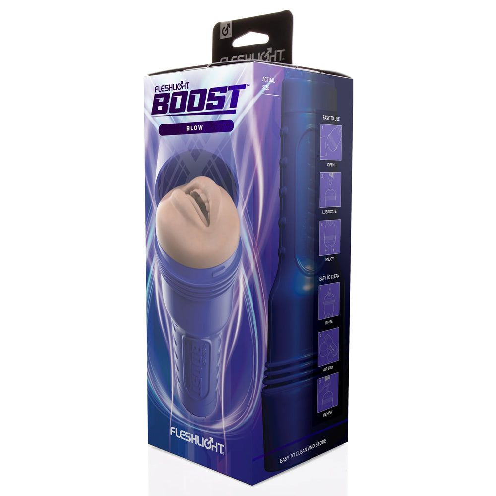 Fleshlight Boost Blow Realistic Oral Sex Toy for Men - Lifelike Blowjob Experience for Solo Pleasure & Couples Play