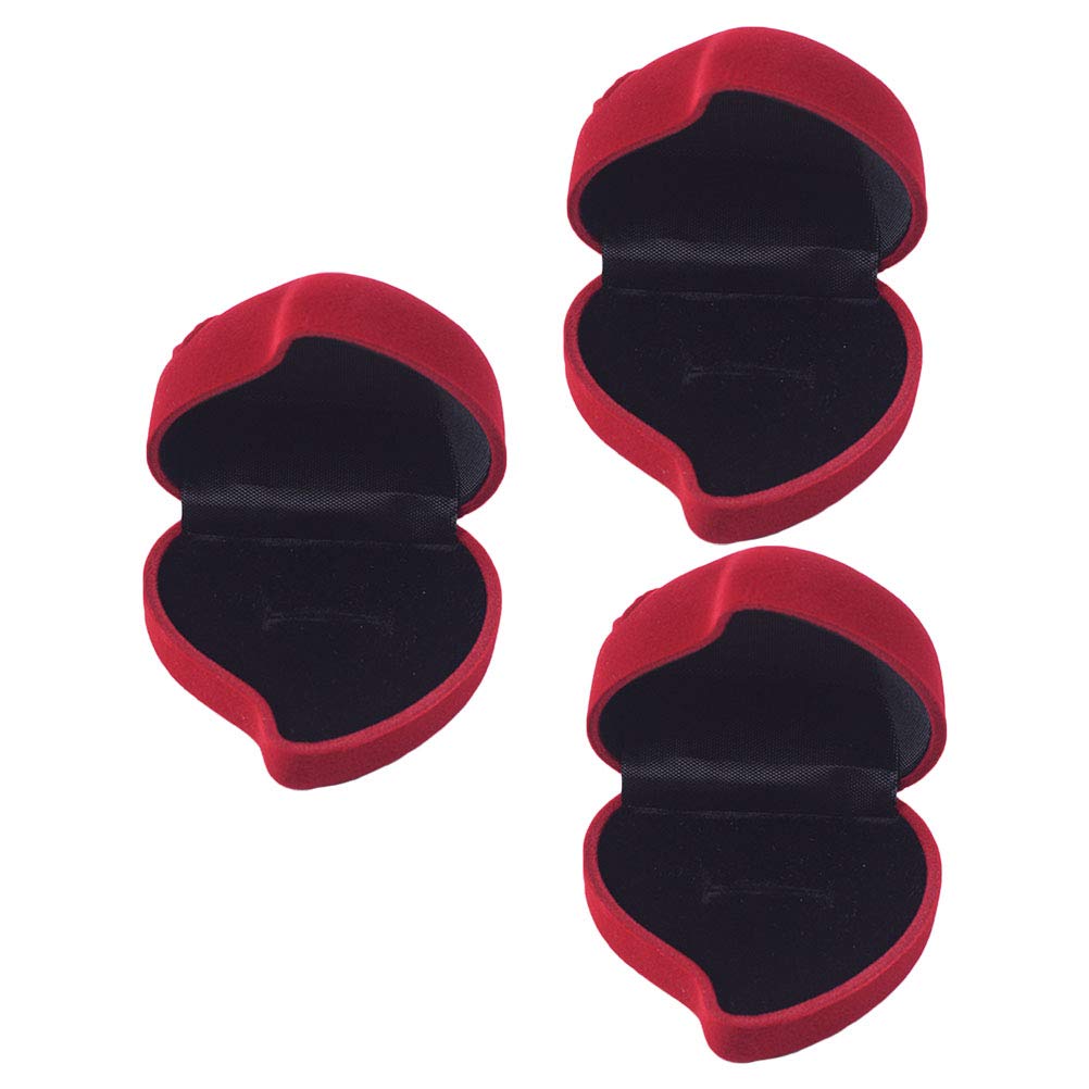 3-Piece Jewelry Organizer Set - Ring Holder, Earring Storage & Display Case with Rose Design - Perfect for Wedding Rings, Bracelets & Necklaces - Ideal for Travel, Home & Gift Giving