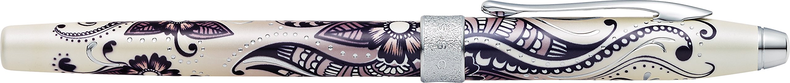 Premium Cross Botanica Refillable Fountain Pen with Medium Nib - Elegant Black Primrose Design in Gift Box | Perfect for Writing, Journaling, Calligraphy & Luxury Gifts