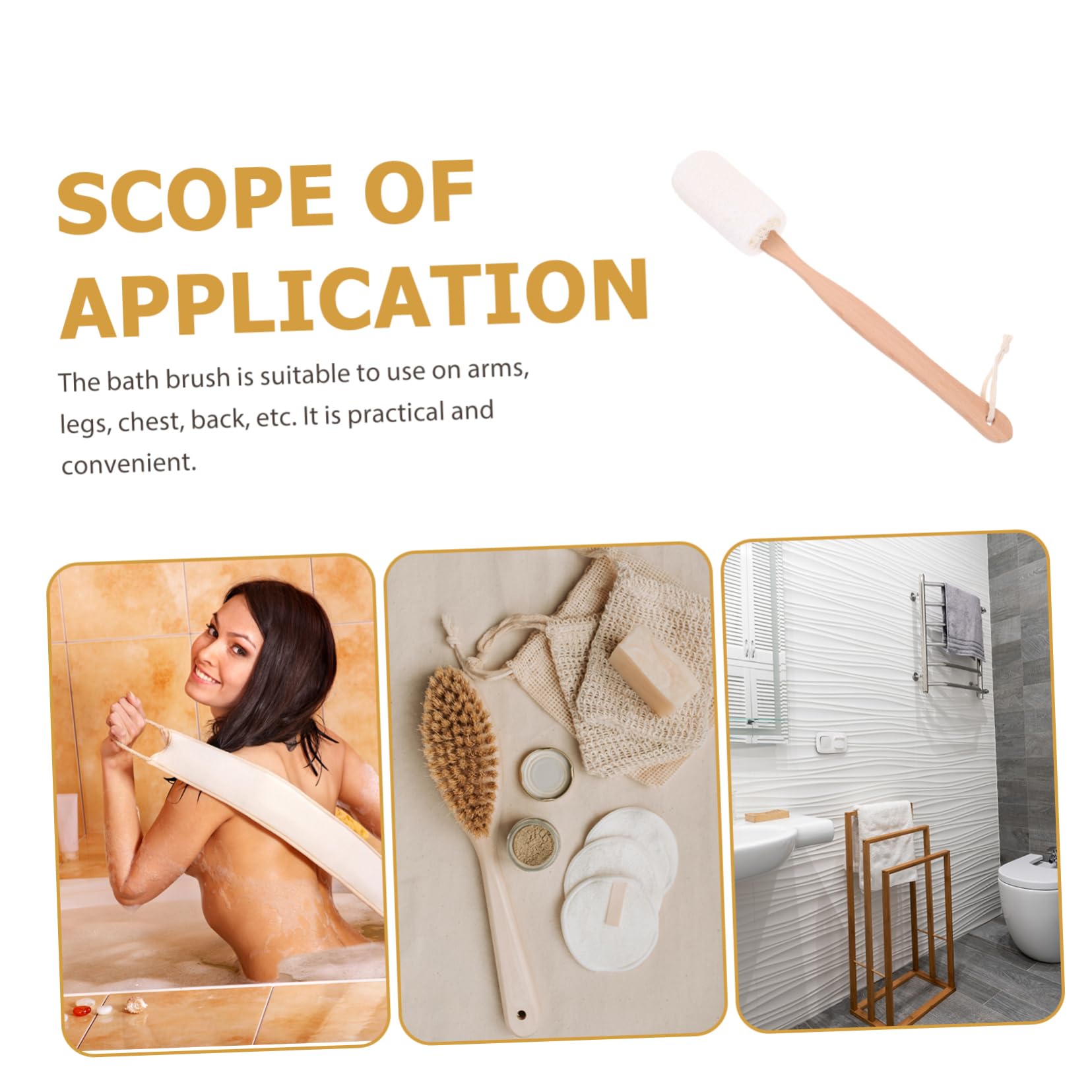 **DOITOOL Natural Loofah Exfoliating Body Scrub Towel - Gentle Skin Smoothing Scrubber for Soft & Glowing Skin - Perfect for Shower, Spa & Exfoliation Routine**