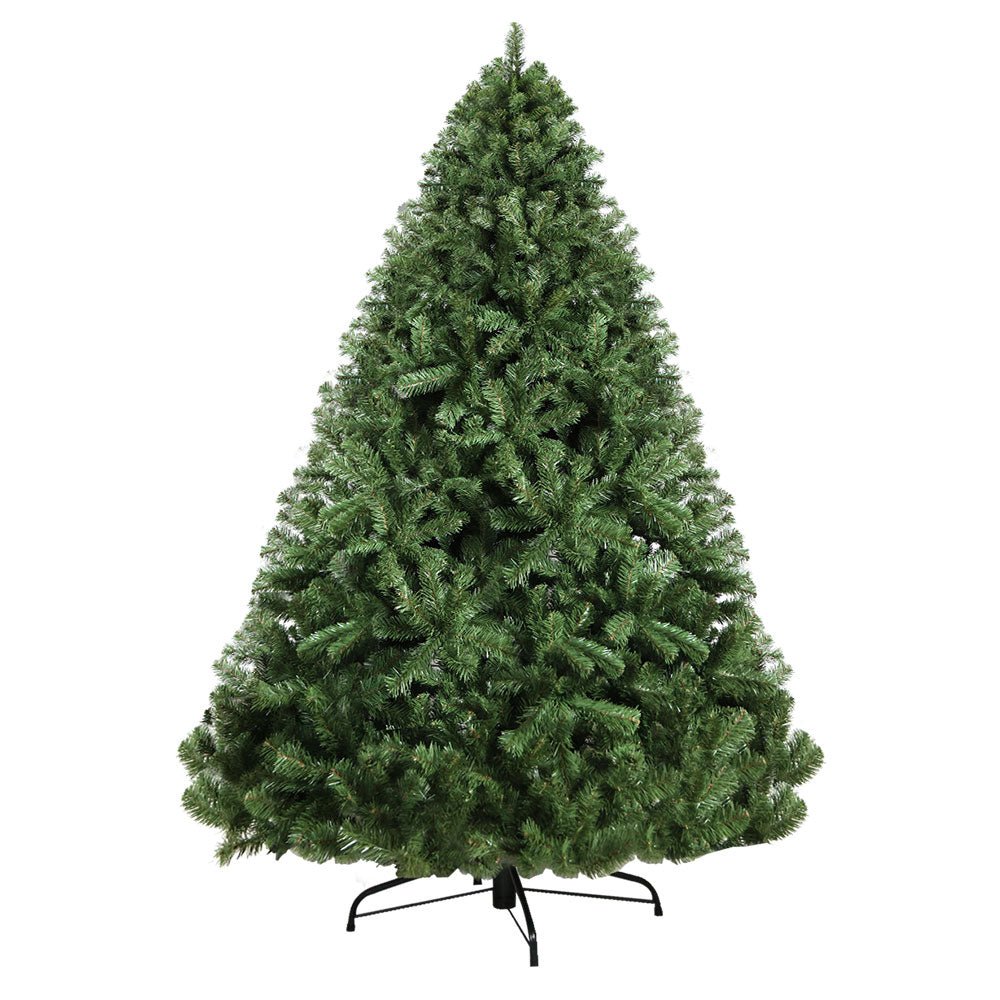 2.1M Premium Artificial Christmas Tree with 1250 Tips - Realistic Green Xmas Tree Decorations for Home, Office, and Holiday Parties