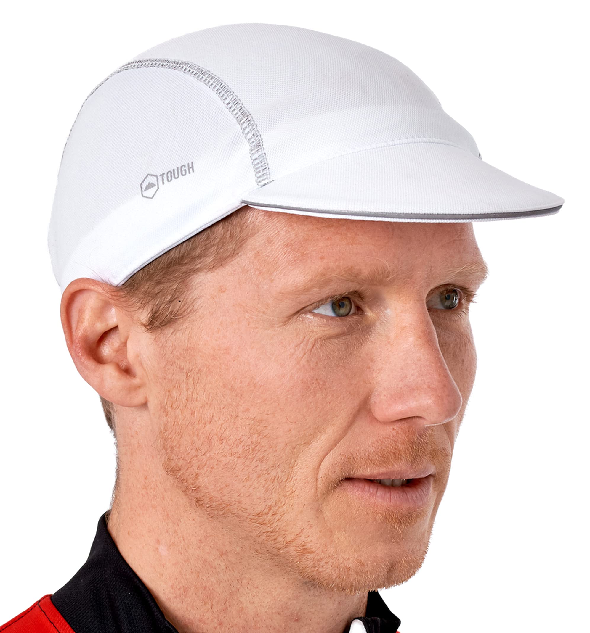 Tough Headwear Cycling Cap - Breathable Bike Hat with Brim for Helmet Liner - UV Protection & Sweat-Wicking for Men & Women - Perfect for Road Cycling, Mountain Biking & Outdoor Sports