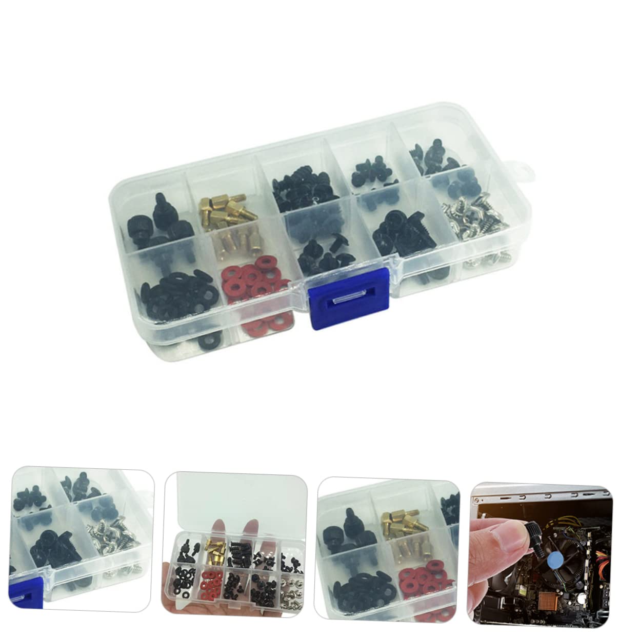 ULTECHNOVO 114pcs Computer Case Screw Kit - Tiny Screw Set for PC Building & Repair - Perfect for DIY PC Assembly, Laptop Upgrades & Electronics Projects