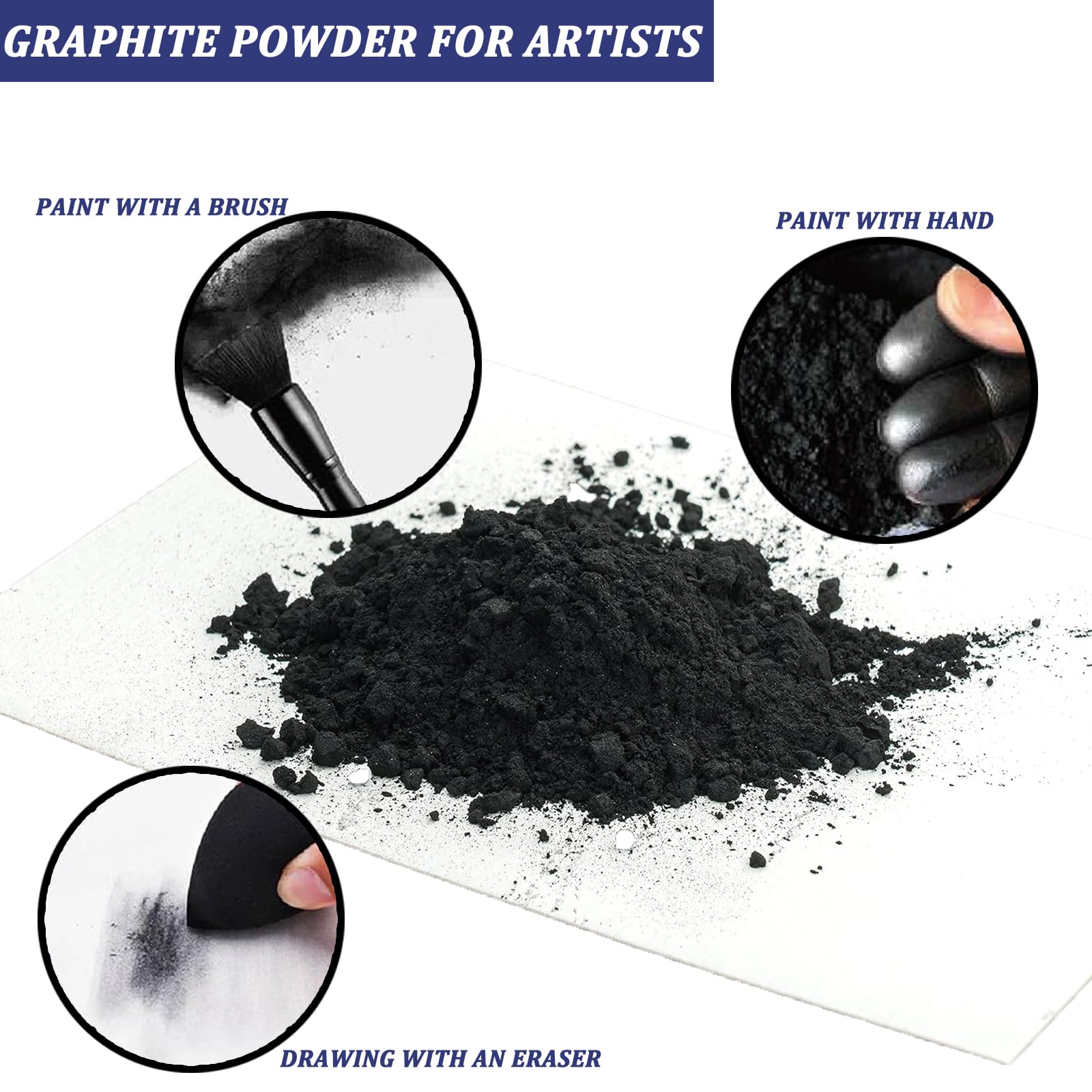 1.1 LBS Microfine Pure Graphite Powder - 3000 Grit Powdered Graphite Lubricant for Locks, Bearings & Mechanical Parts | Dry Graphite Powder for Art Drawing, Sketching & Pencil Making | Industrial & DIY Lubrication Solution