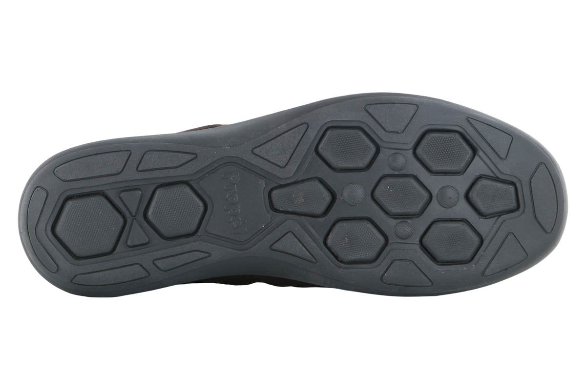 Propet Prescott Brown Leather Walking Shoes for Men - Comfortable & Durable Casual Shoes for Walking, Travel & Everyday Wear