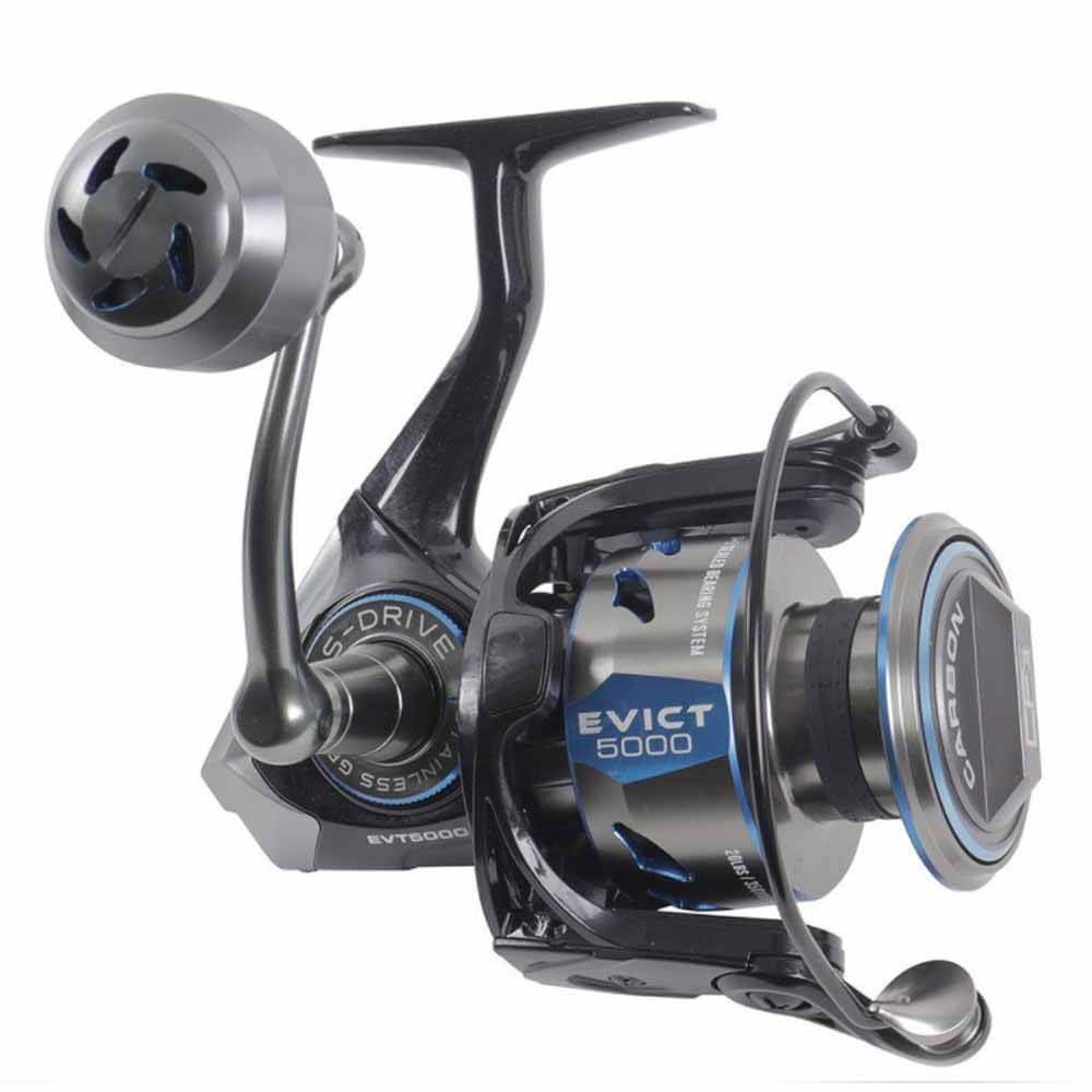 Tsunami Evict Spinning Fishing Reel - Saltwater & Freshwater Spincast Reel for Bass, Trout, and Salmon Fishing - Perfect for Surf, Pier, and Boat Fishing Adventures