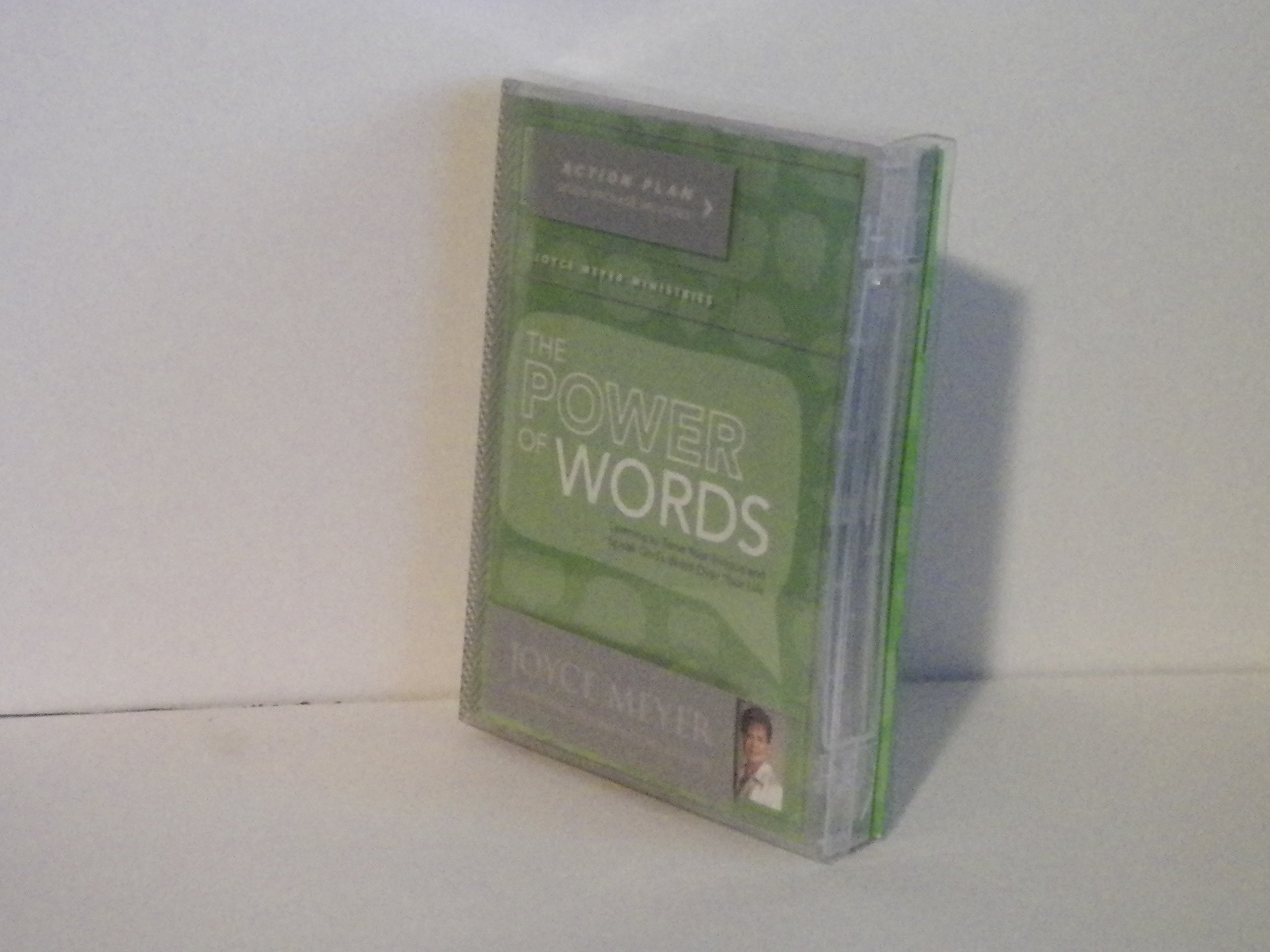 Joyce Meyer The Power of Words Action Plan - 4 Inspirational Teachings on CD & DVD with Workbook & Scripture Cards - Perfect for Bible Study, Christian Devotion & Personal Growth