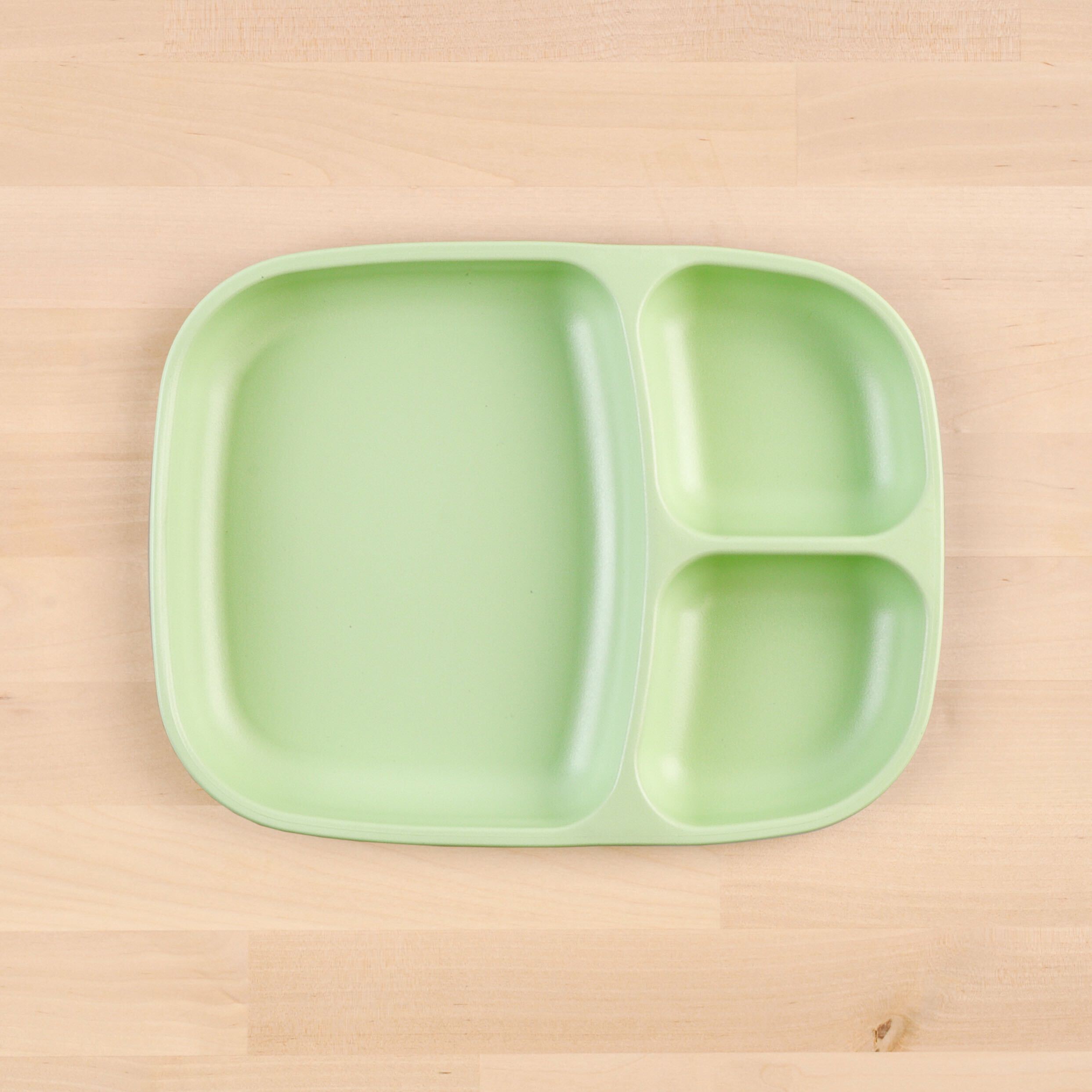 Re Play Divided Plate Large - BPA-Free, Eco-Friendly Kids Dinnerware for Toddlers & Babies - Perfect for Home, School, and Travel Meals