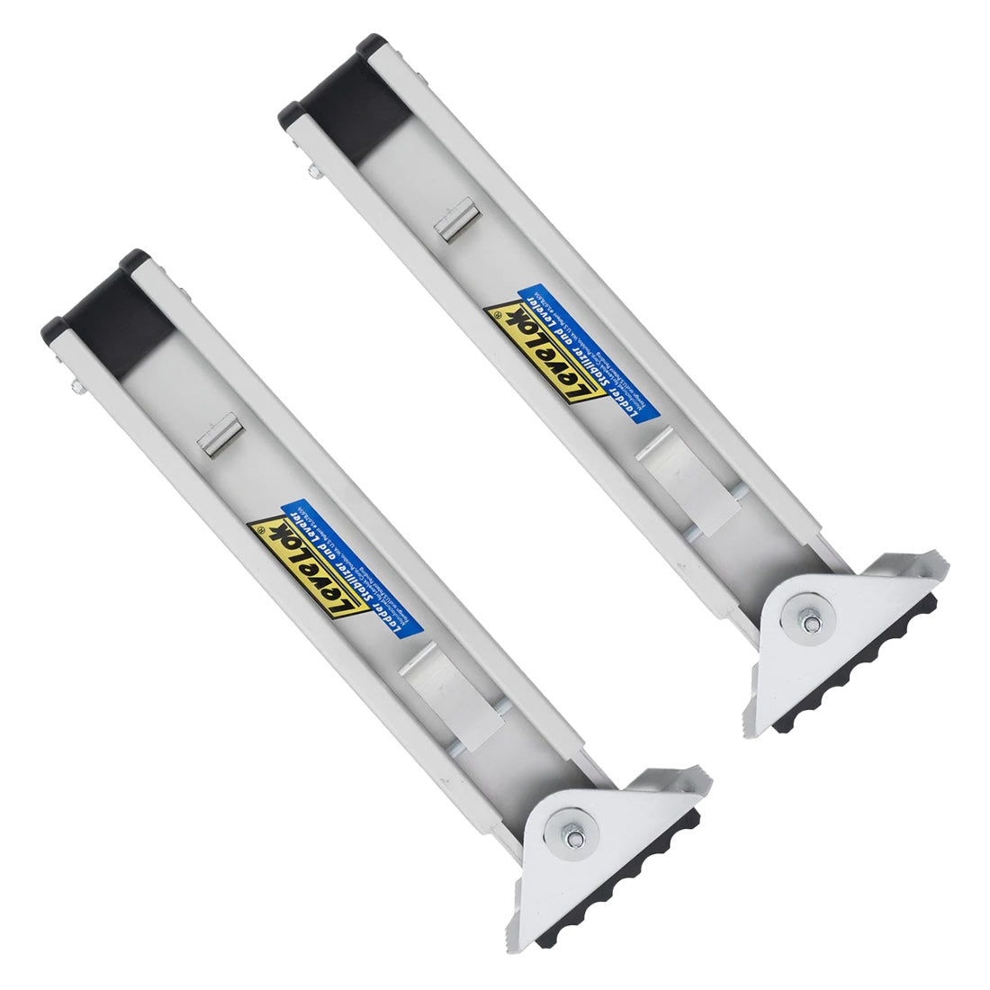 LeveLok Ladder Levelers - Heavy Duty Short Bolt Ladder Stabilizers for Uneven Surfaces | Perfect for Roofing, Construction & Home DIY Projects