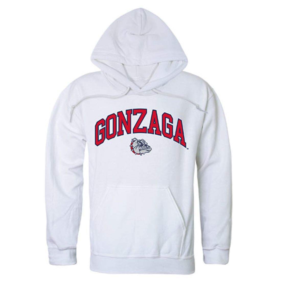 Gonzaga University Bulldogs Campus Hoodie Sweatshirt - White | W Republic Apparel | Comfortable & Stylish College Wear for Game Day & Campus Life