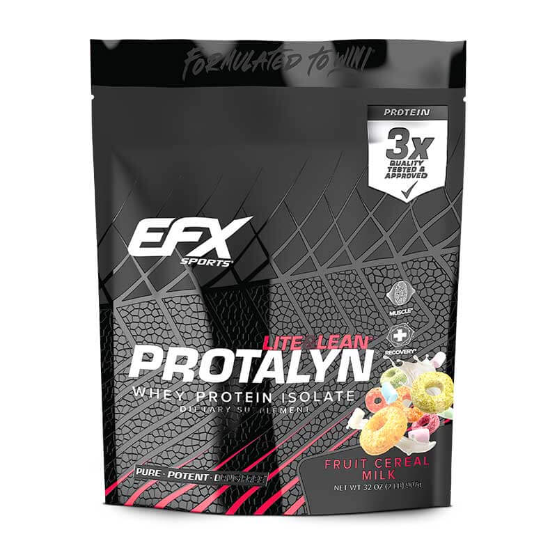 EFX Sports Protalyn Whey Protein Isolate Powder - Premium Low Carb High Protein Supplement for Muscle Growth & Recovery - Ideal for Gym, Fitness & Post-Workout Nutrition