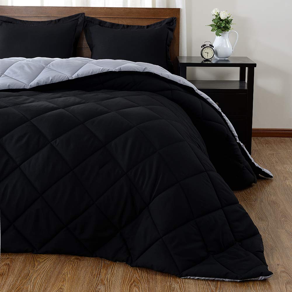 Reversible Down Alternative Comforter Set - 5 Piece Oversized King (98
